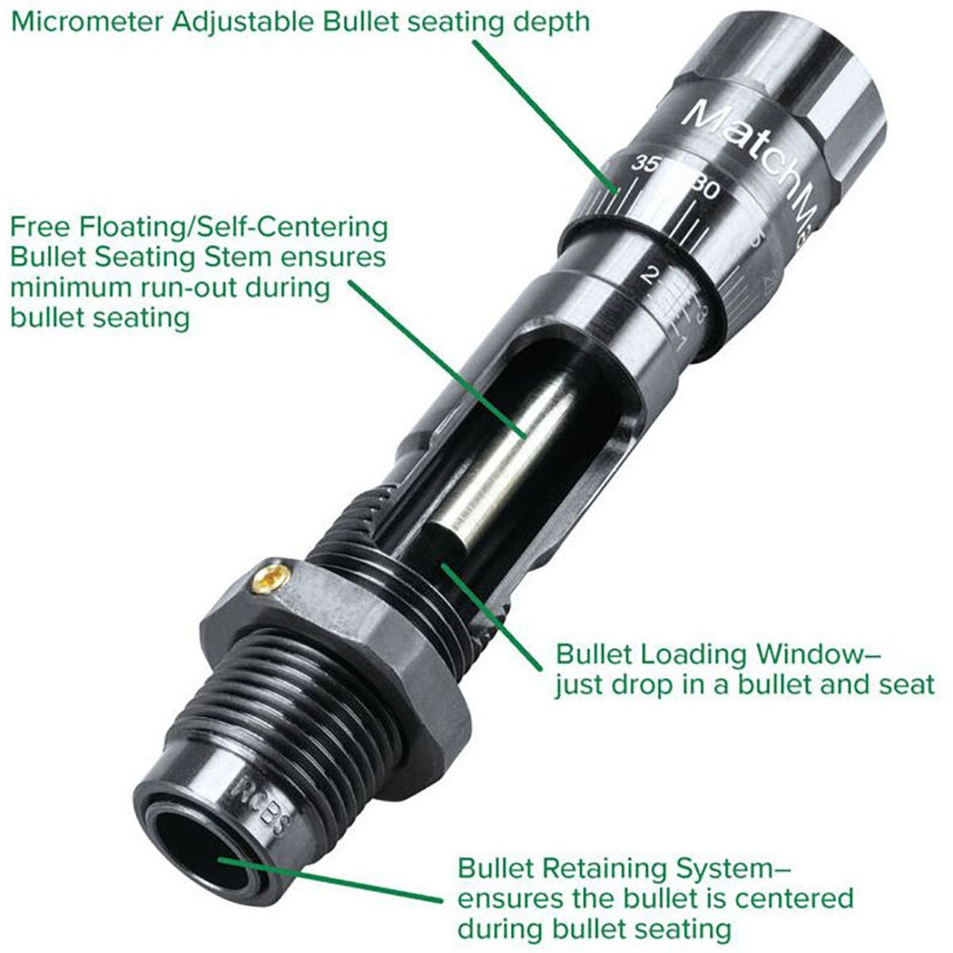 6.8mm Western Matchmaster Bullet Seating Die