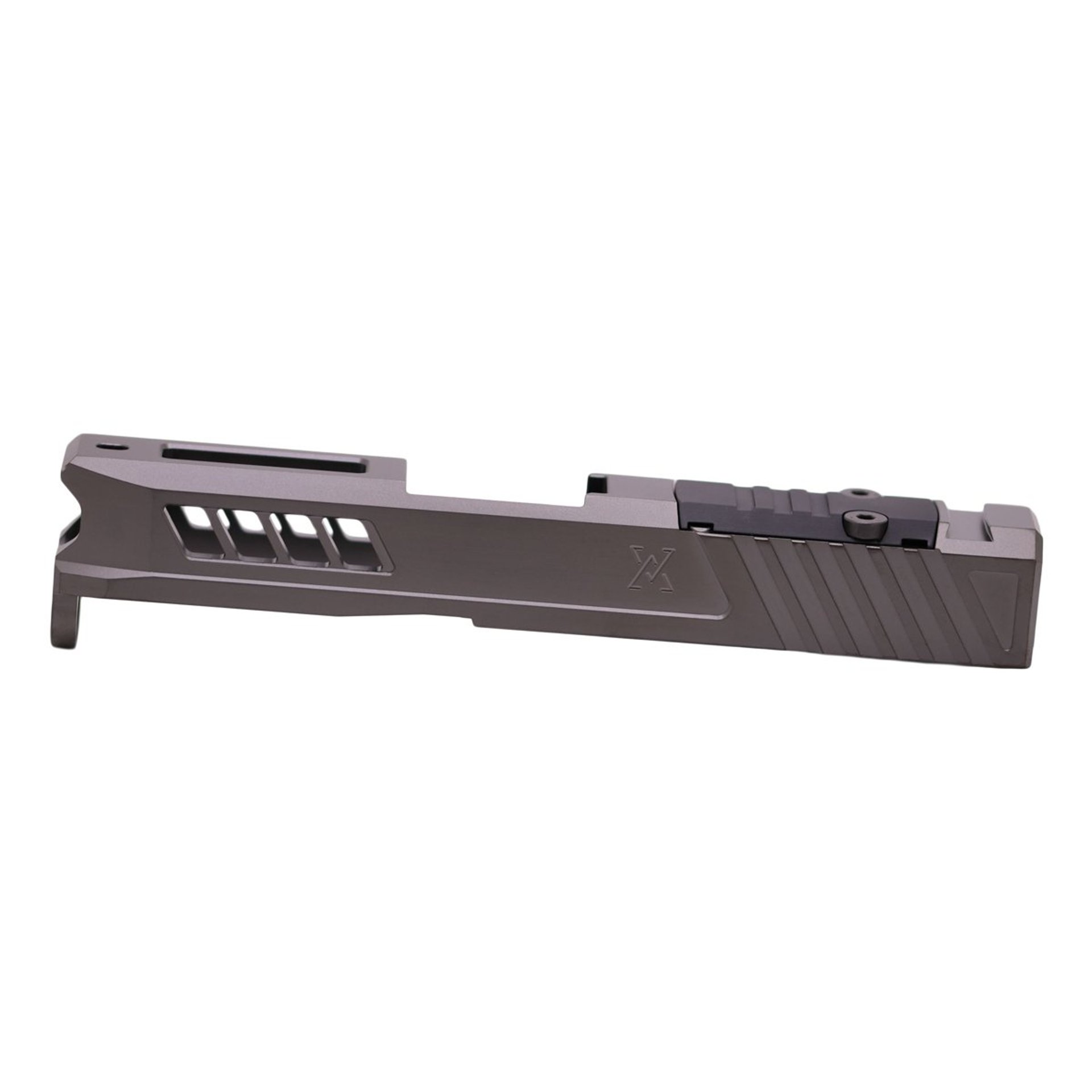 Slide With RMS Cut & Cover Plate For Glock 43 Stealth Grey