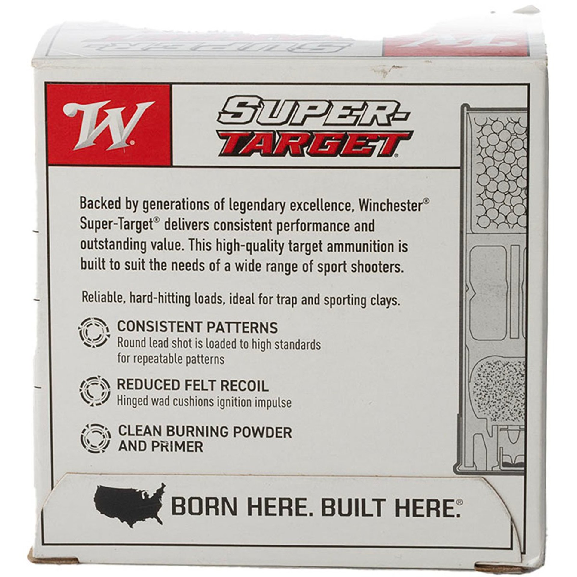Super Target 12 Gauge 2-3/4" 1oz 1250FPS #8 Shot 25/Box