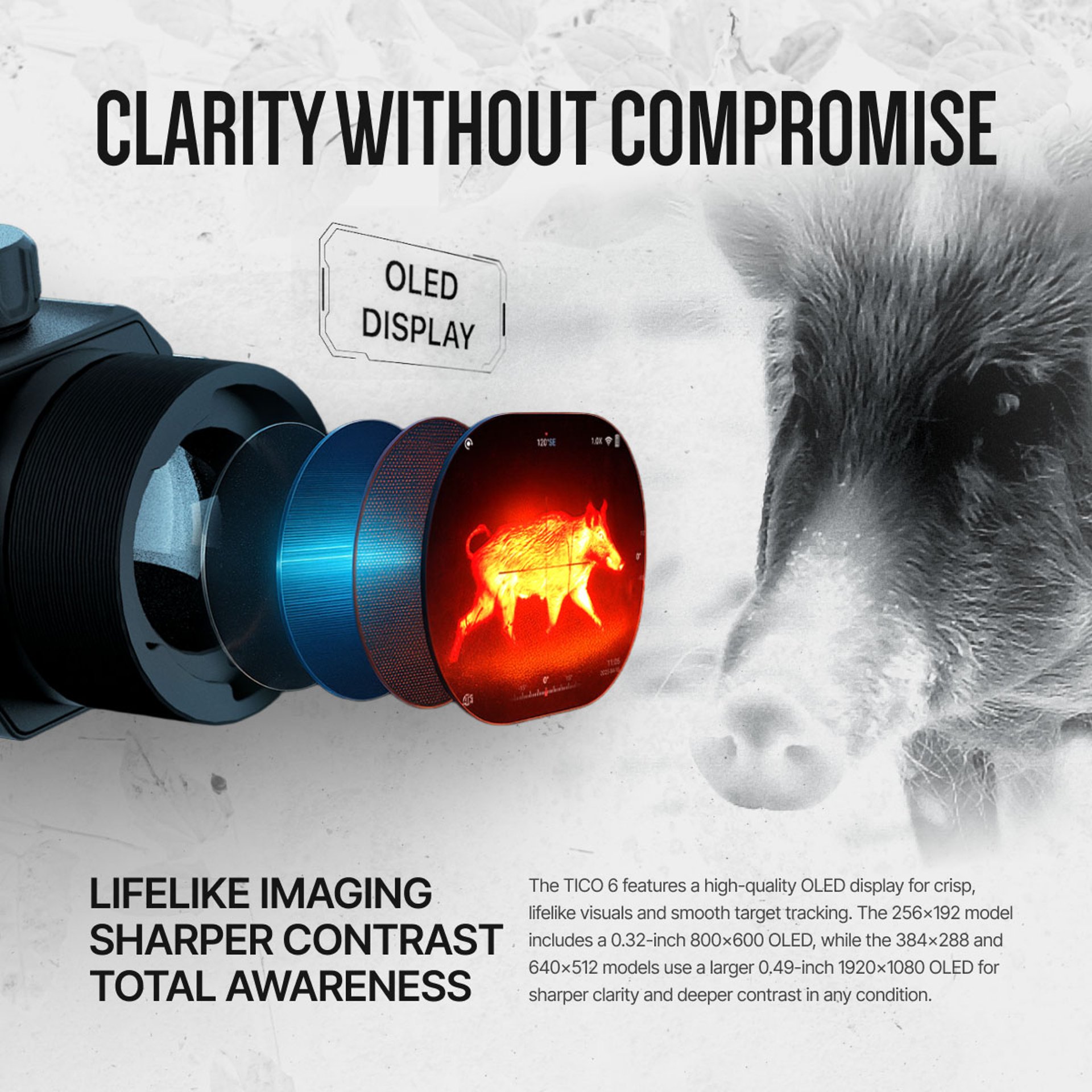 TICO 6 1x 640x512 Clip-On Thermal Optic