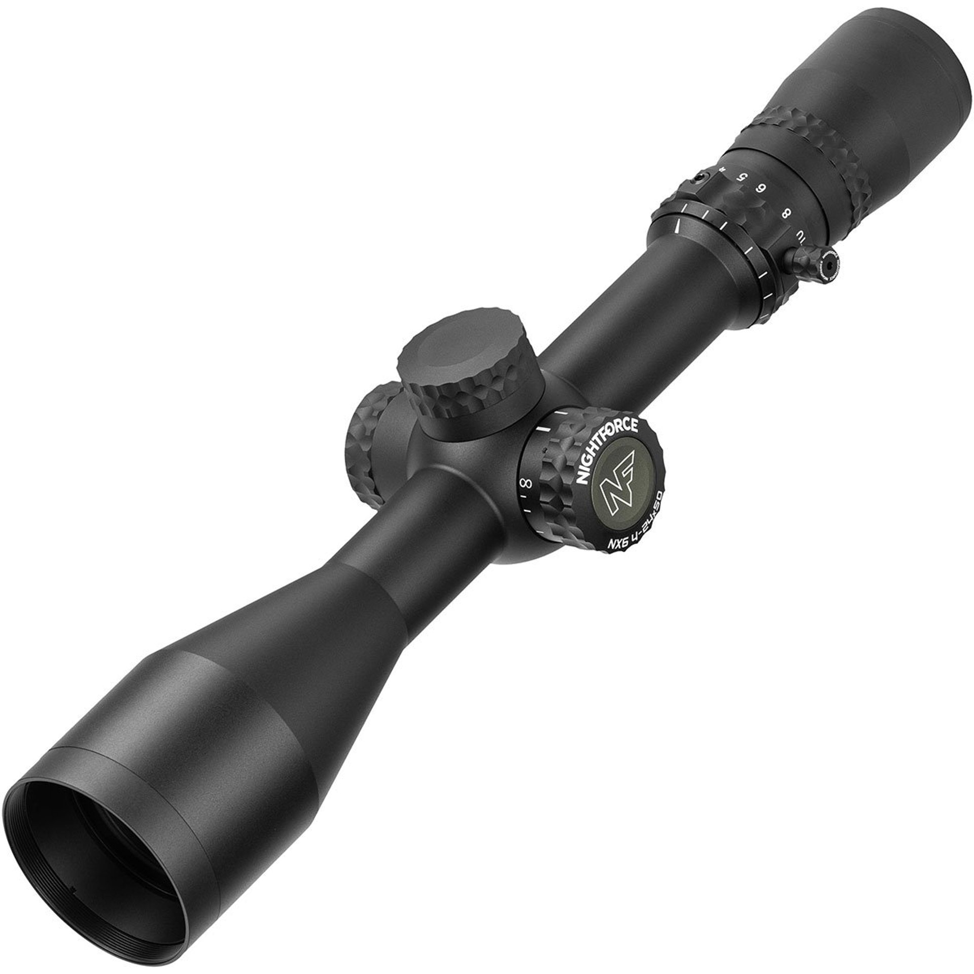 NX6 4-24x50mm SFP Illuminated MOAR Reticle Black