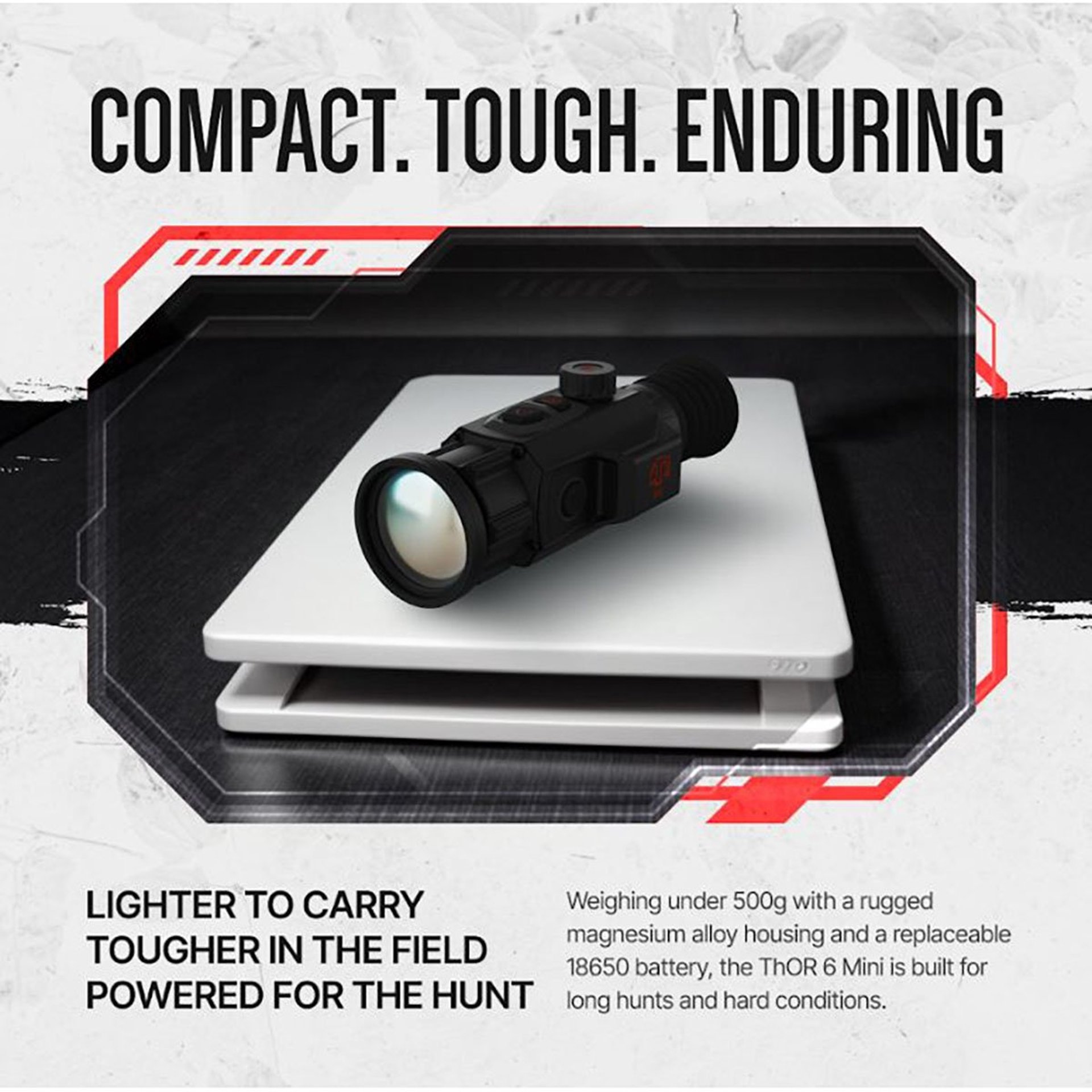 ThOR 6 Mini 3.5-28x 256×192 Res Compact Thermal Rifle Scope