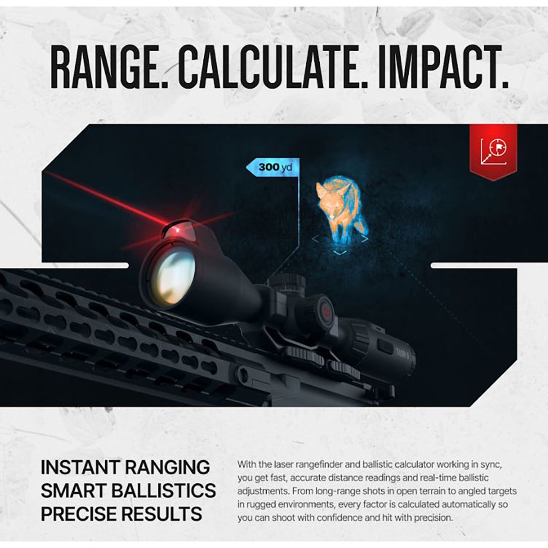 Elite 3.5-28x 384X288 Res Thermal Rifle Scope w/Laser