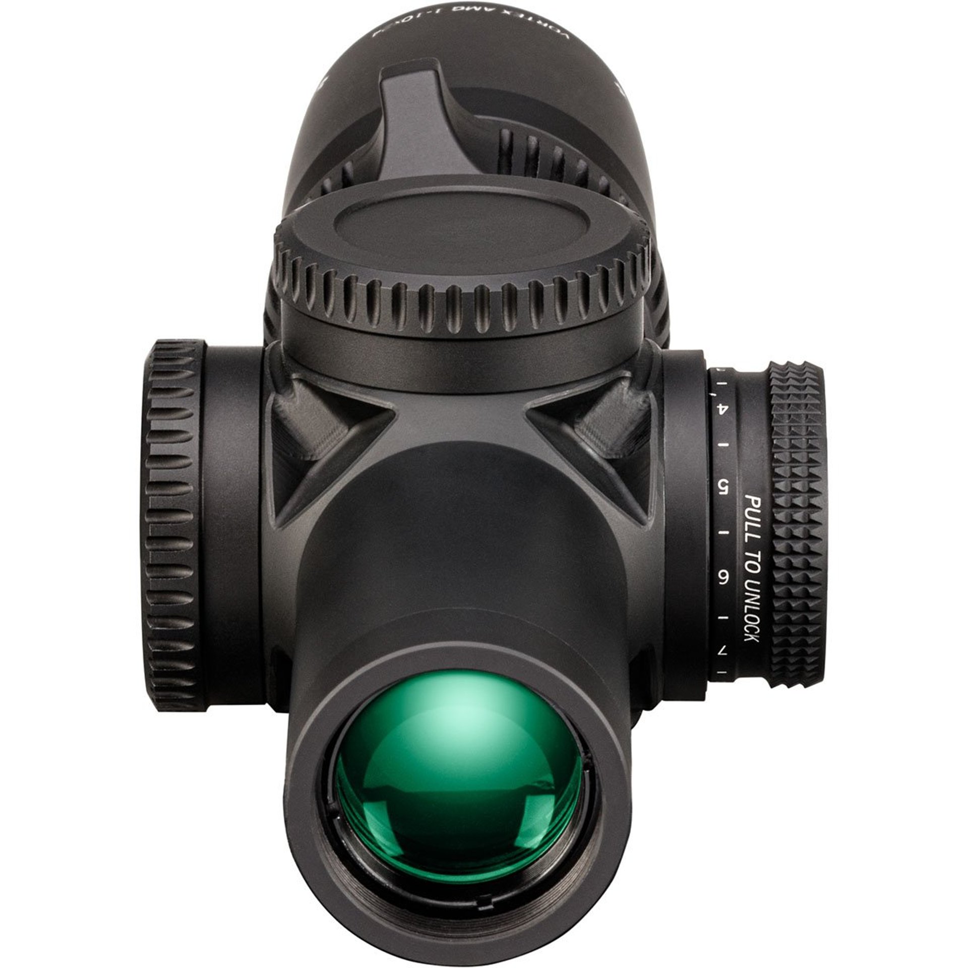 AMG 1-10x24mm FFP Illuminated EBR-9 MRAD Ret Rifle Scope BLK