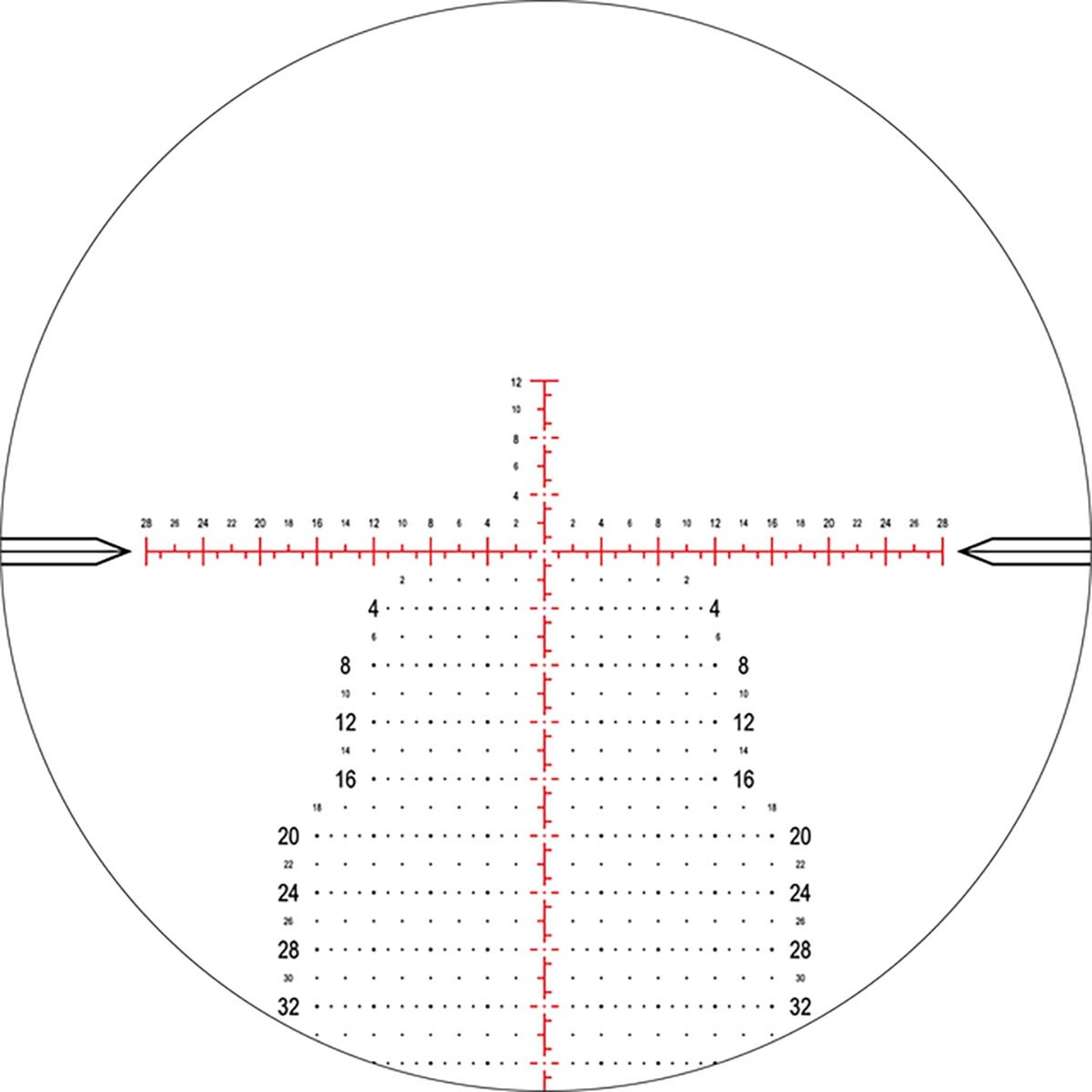 NX6 5-30x56mm FFP Illuminated MOA-XT Reticle Black