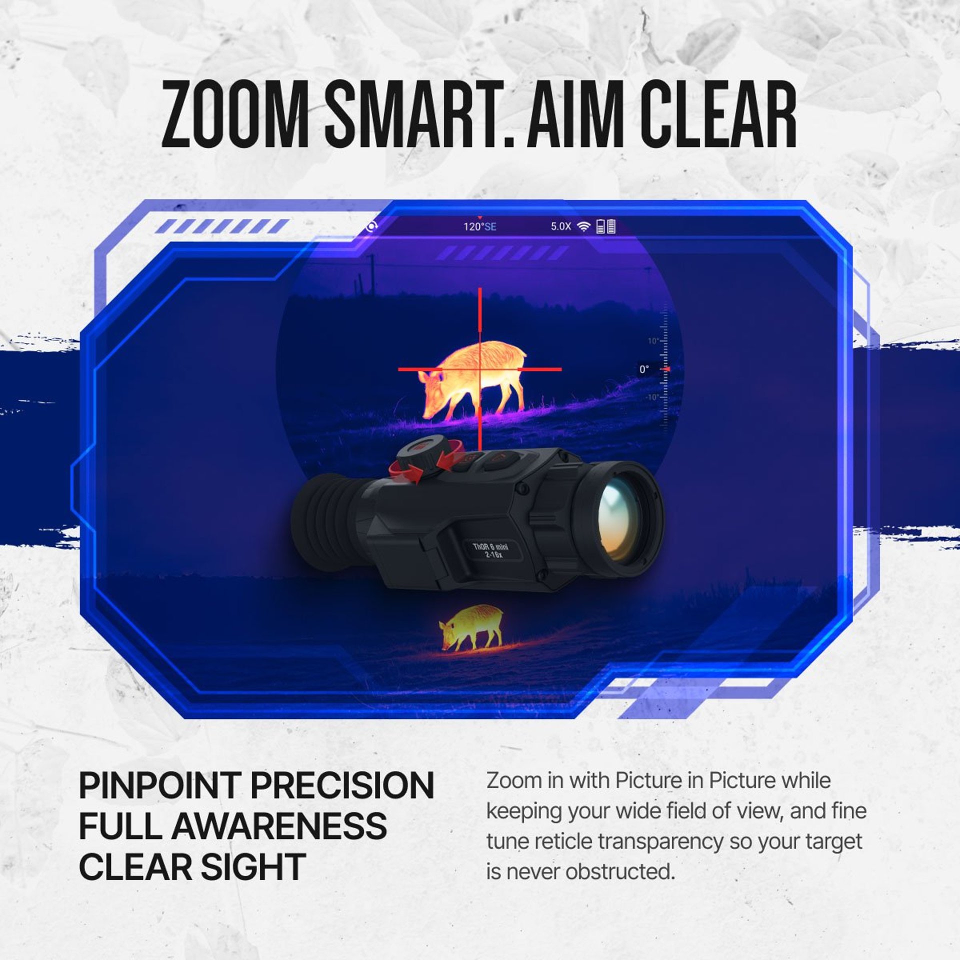 ThOR 6 Mini 3.5-28x 384×288 Res Compact Thermal Rifle Scope