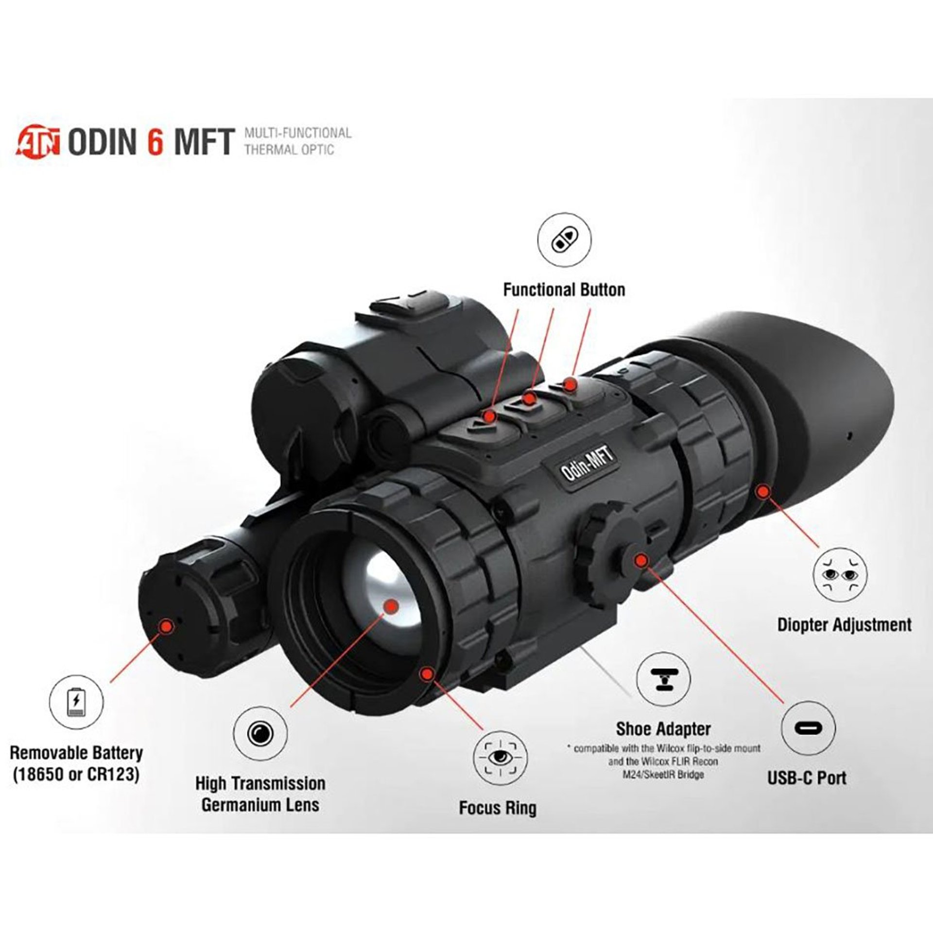 ODIN 6 640x480 Res Thermal Monocular
