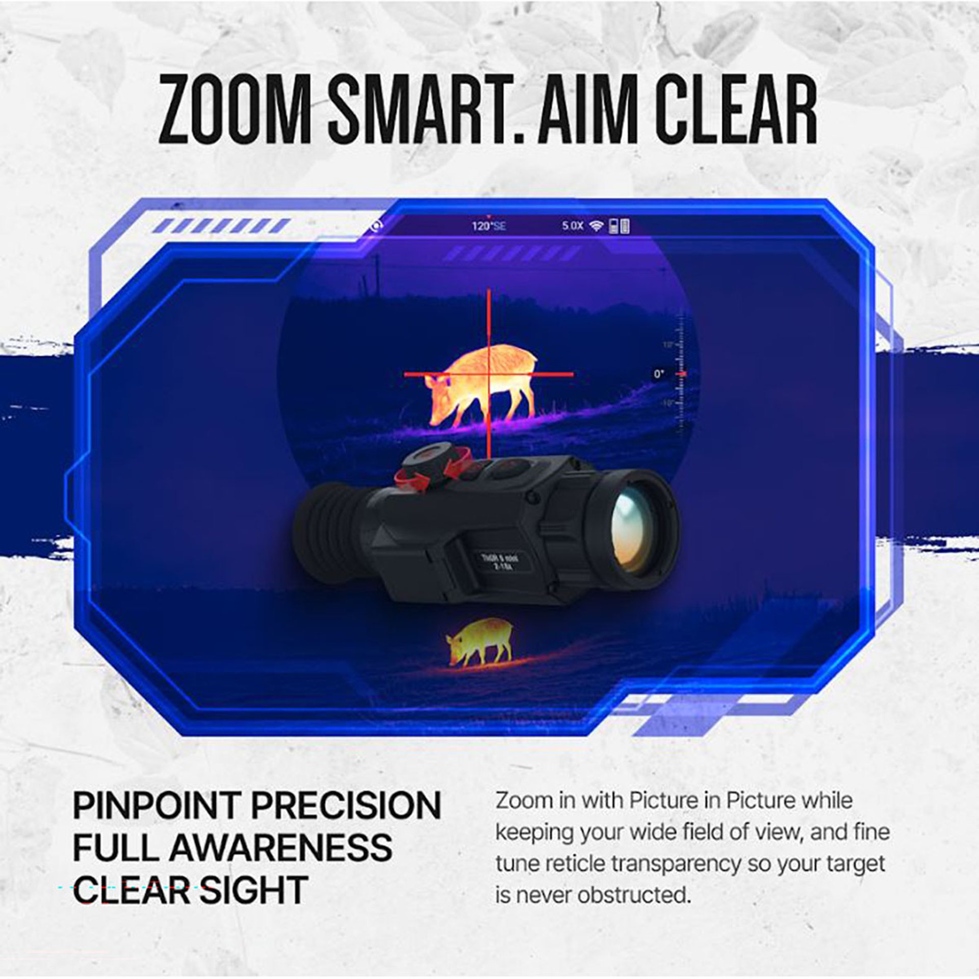 ThOR 6 Mini 3.5-28x 256×192 Res Compact Thermal Rifle Scope