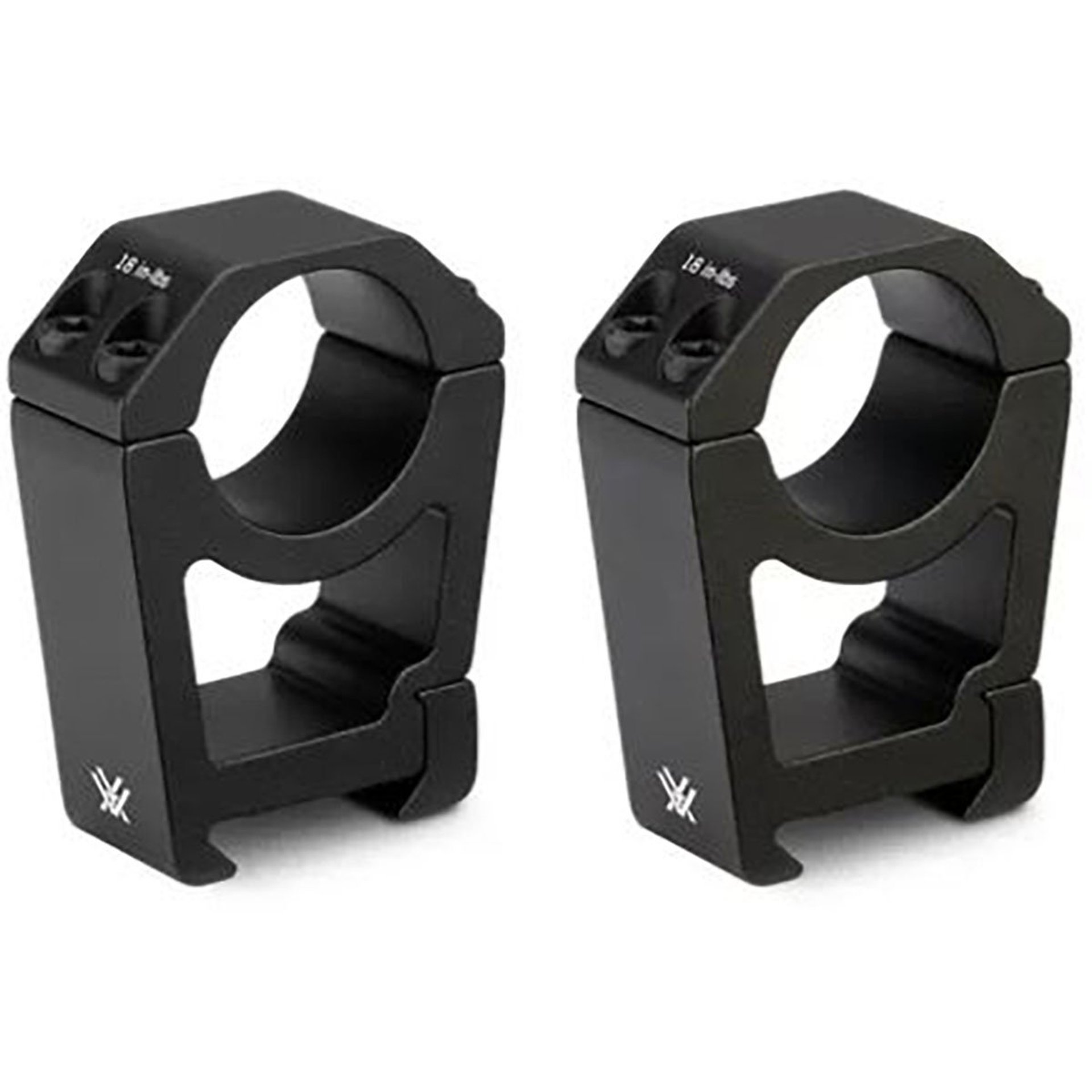 Sport Riflescope Rings 1" Extra High 1.5" Elevation BLK 2-Pc
