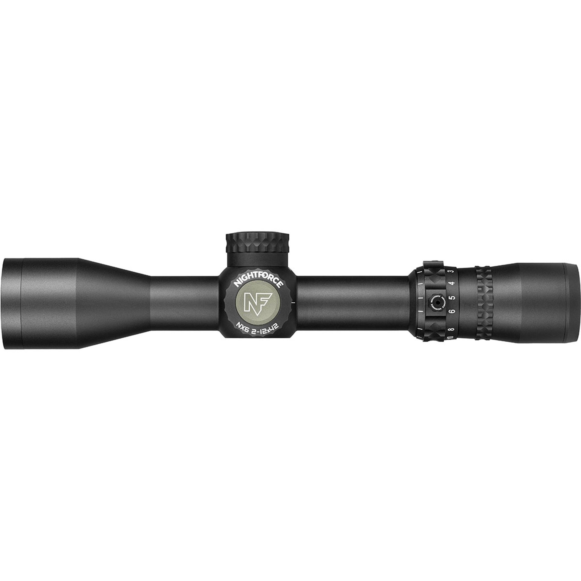 NX6 2-12x42mm SFP Illuminated MOAR Reticle Black