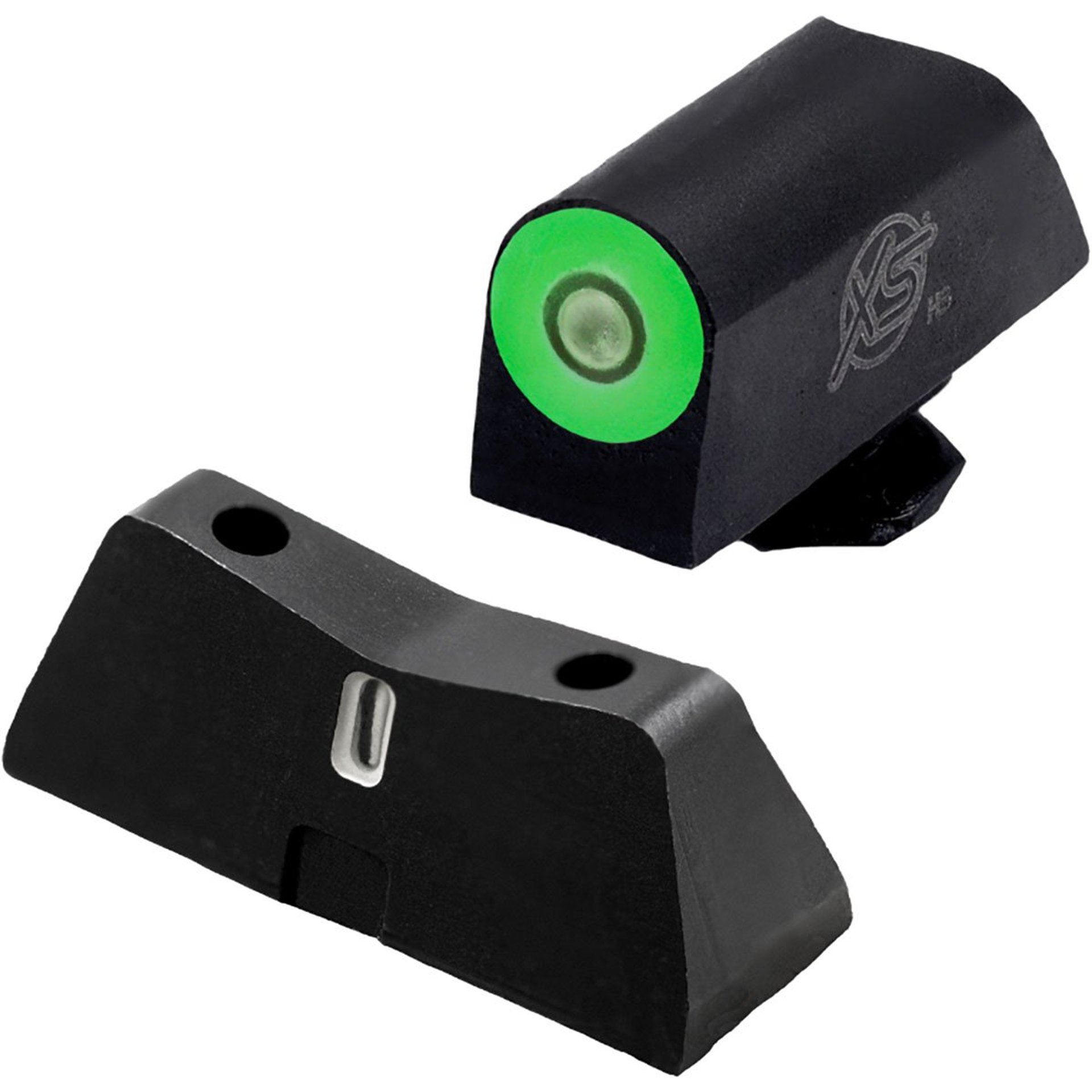 DXT2 Pro Night Sights-Glock 17,19,22-24,26,27 BLK/Green