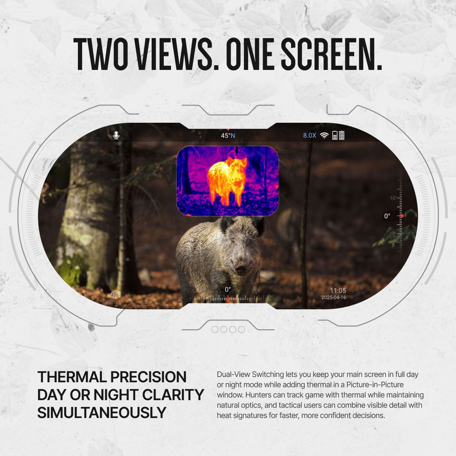 Binox 6 Dual Multispectral 384x288 Thermal Binocular w/Laser