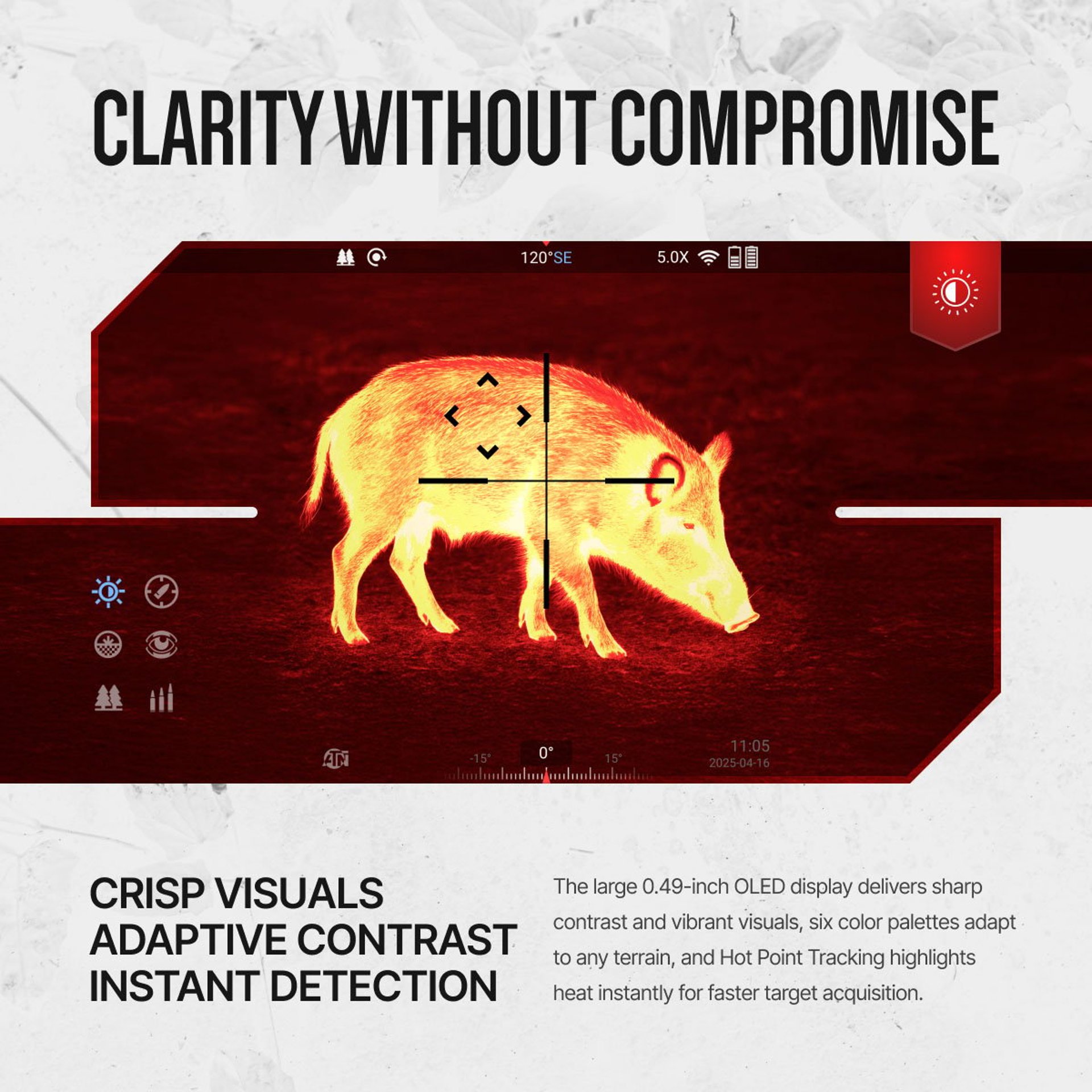 Elite 2-16x 640X512 Res Thermal Rifle Scope w/Laser