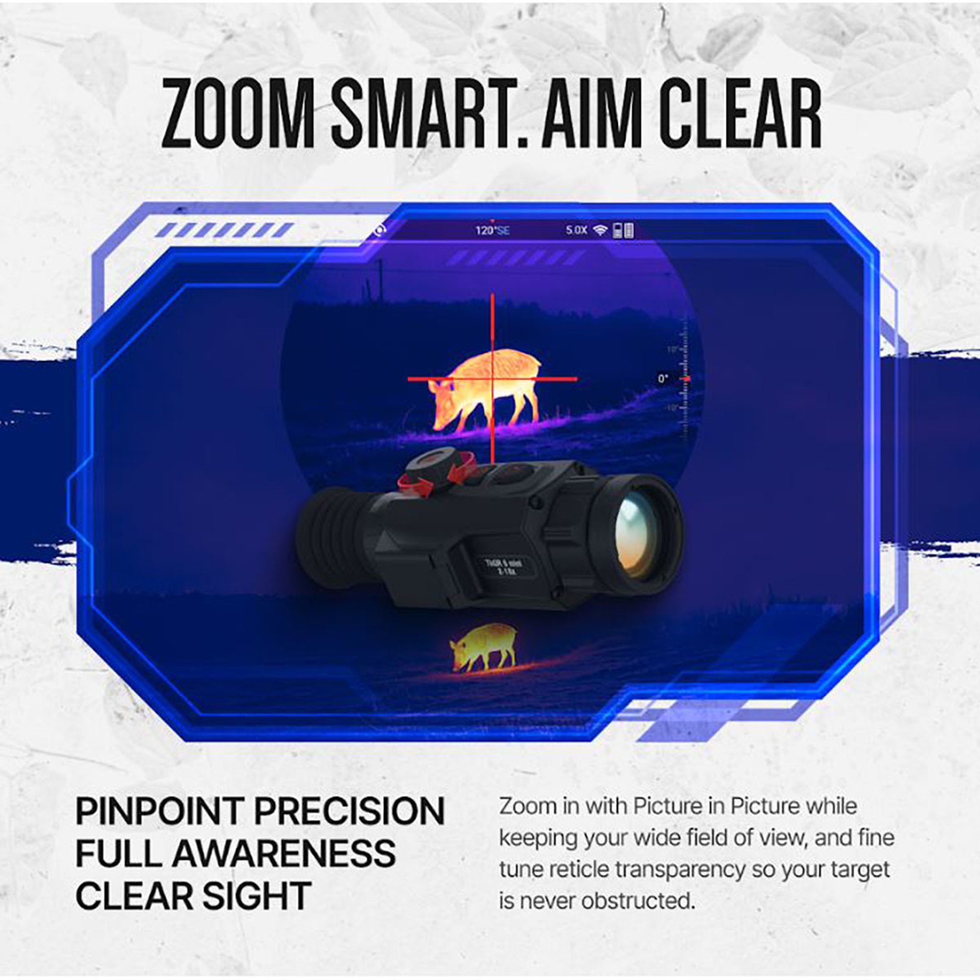 ThOR 6 Mini 2-16x 256×192 Res Compact Thermal Rifle Scope