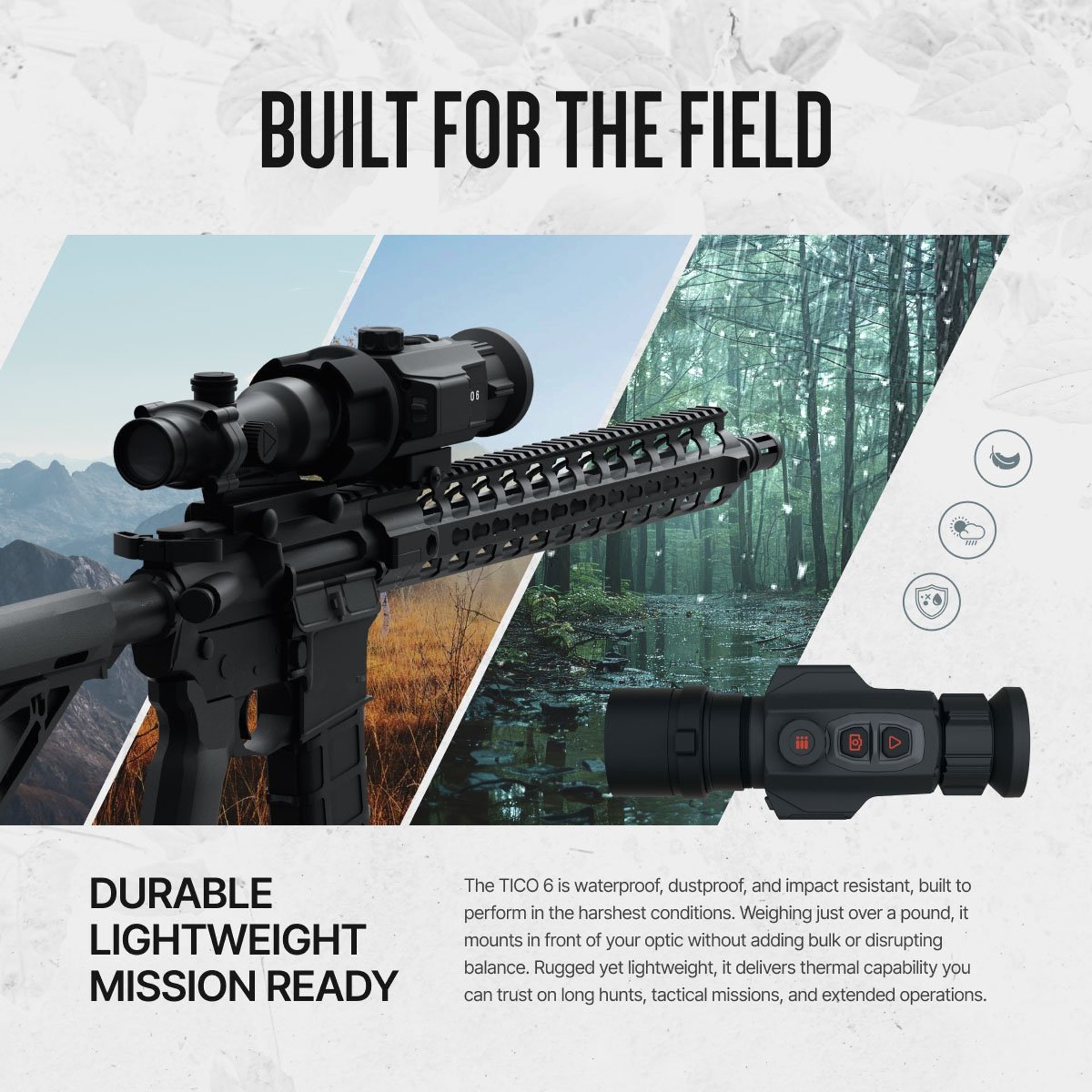 TICO 6 1x 256x192 Clip-On Thermal Optic