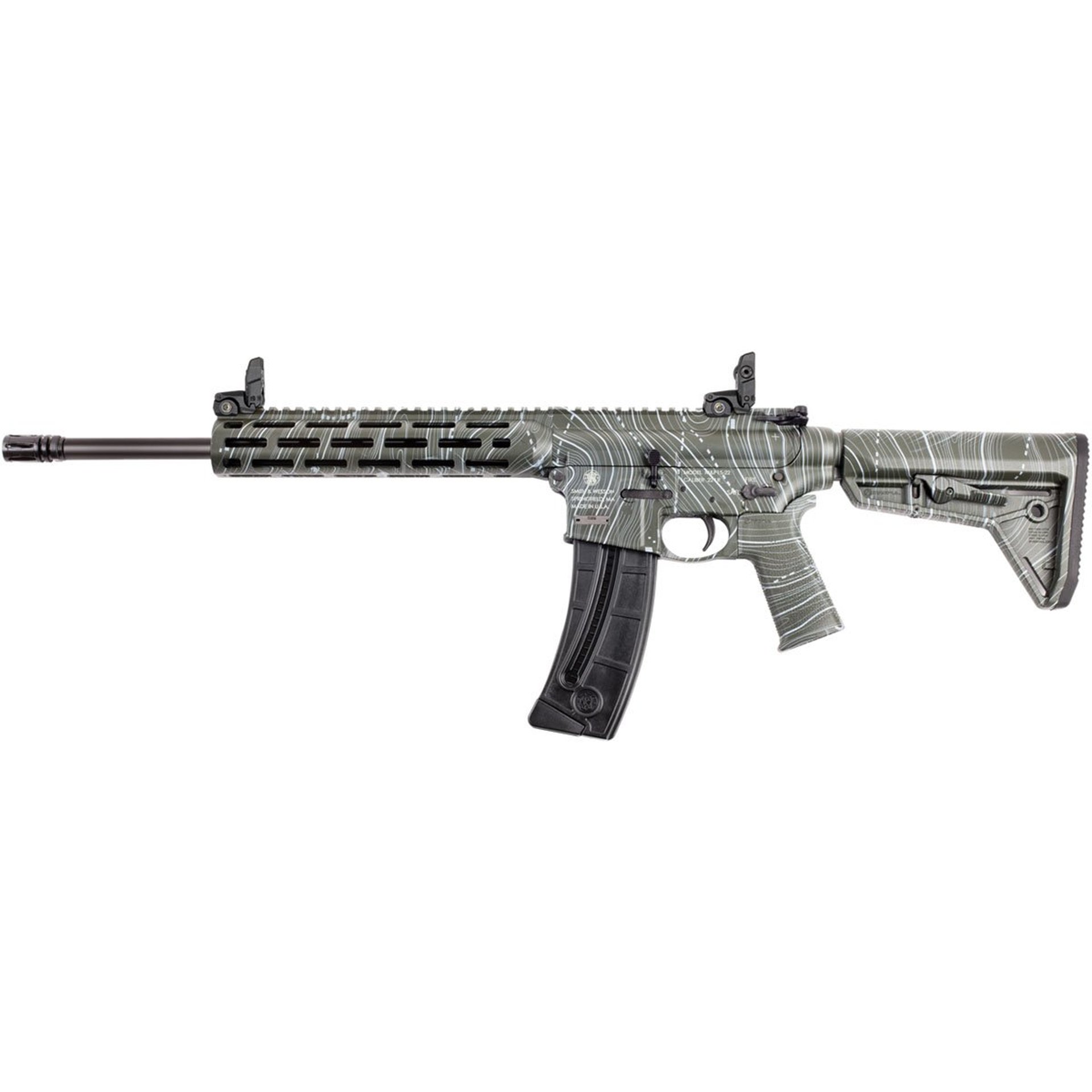 M&P 15-22 Sport 22LR 16.5"BBL (1)25RD Mag ODG Topo Finish