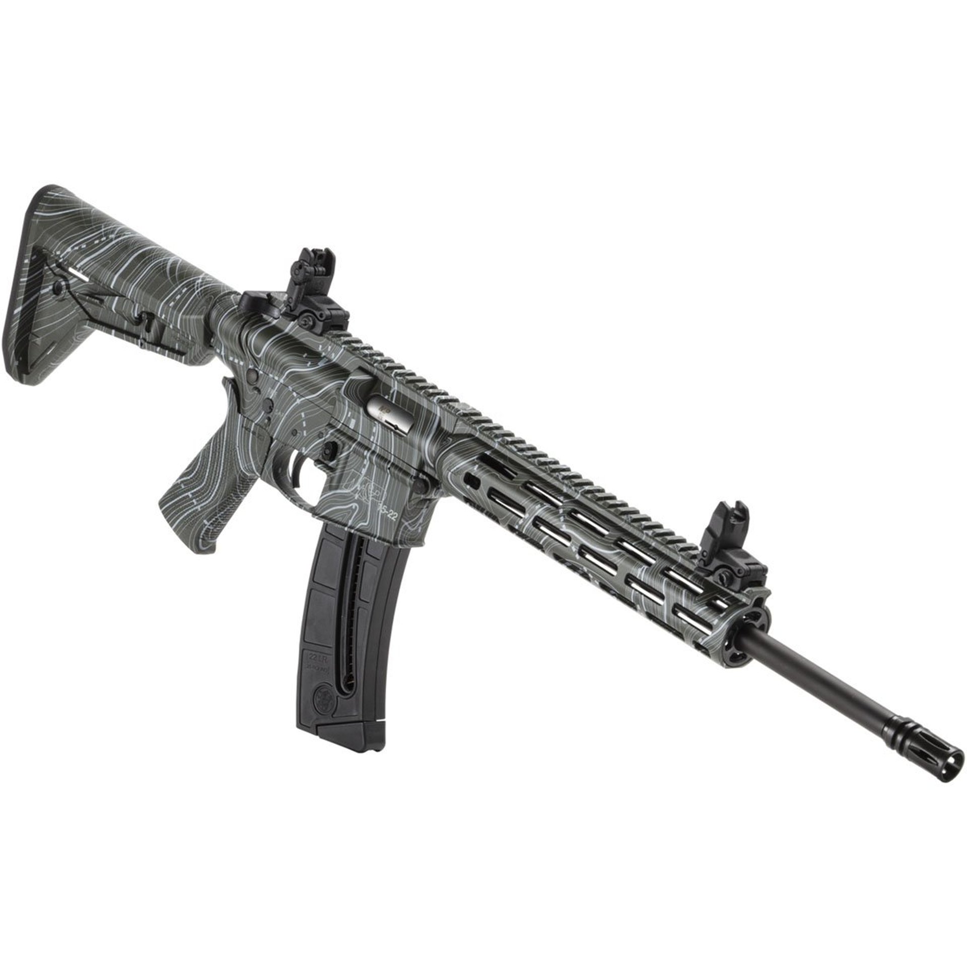 M&P 15-22 Sport 22LR 16.5"BBL (1)25RD Mag ODG Topo Finish