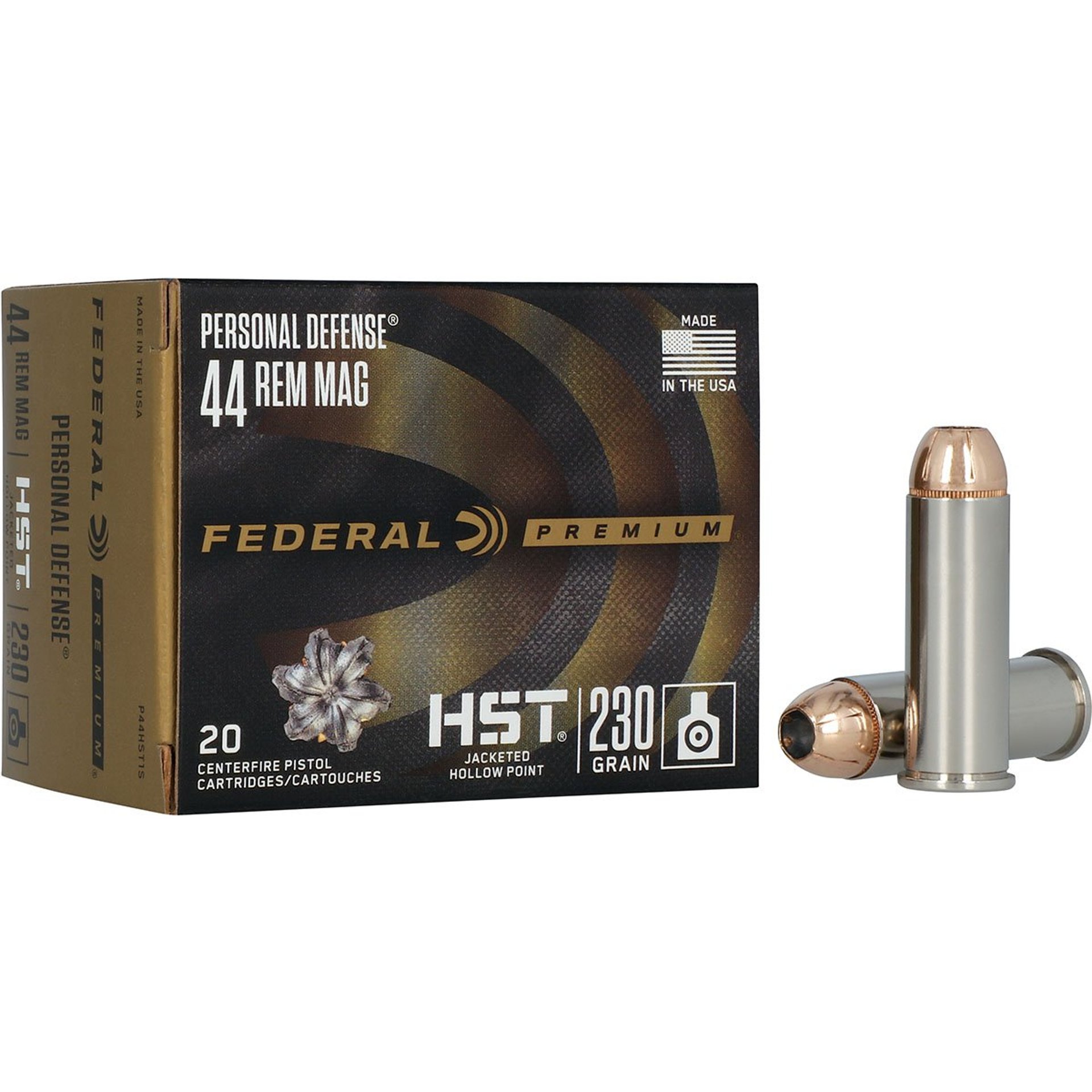 Personal Defense 44 Rem Mag 230gr HST JHP 1085 FPS 20/Box