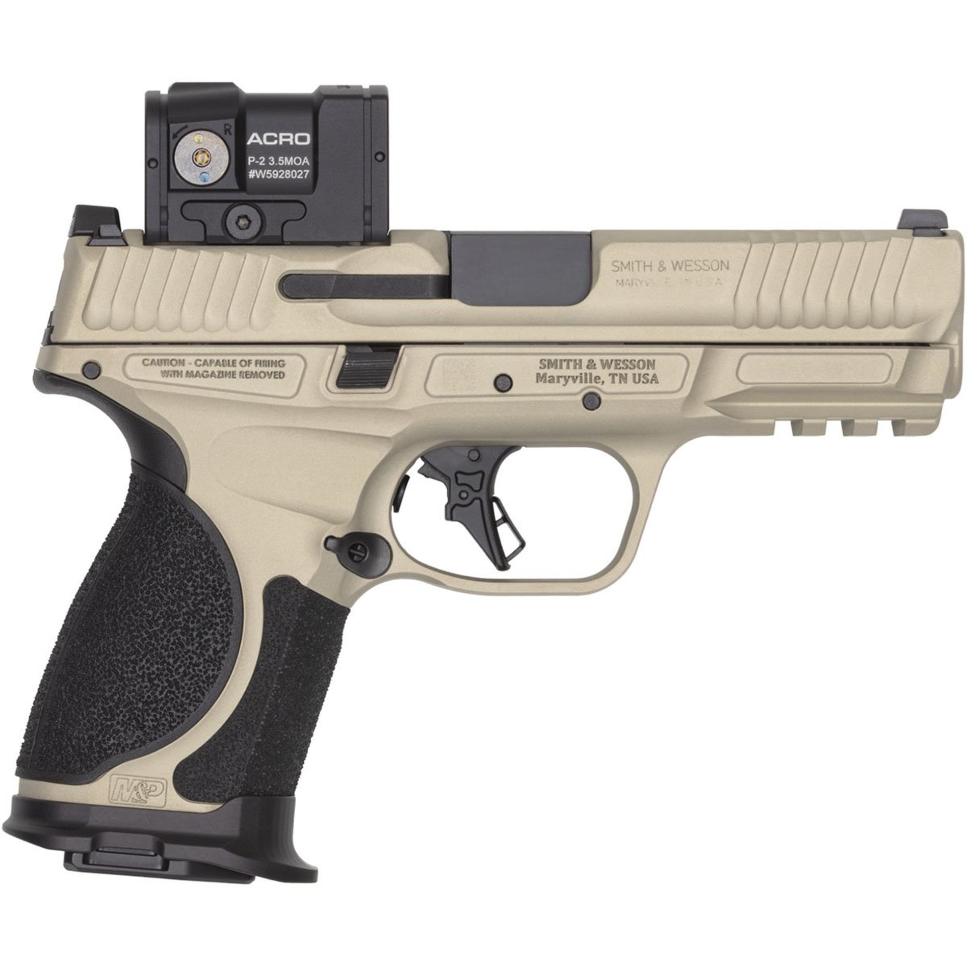 Spec SrsVI M&P M2.0 Metal 9mm 4"BBL (3)15RD Champagne Bundle