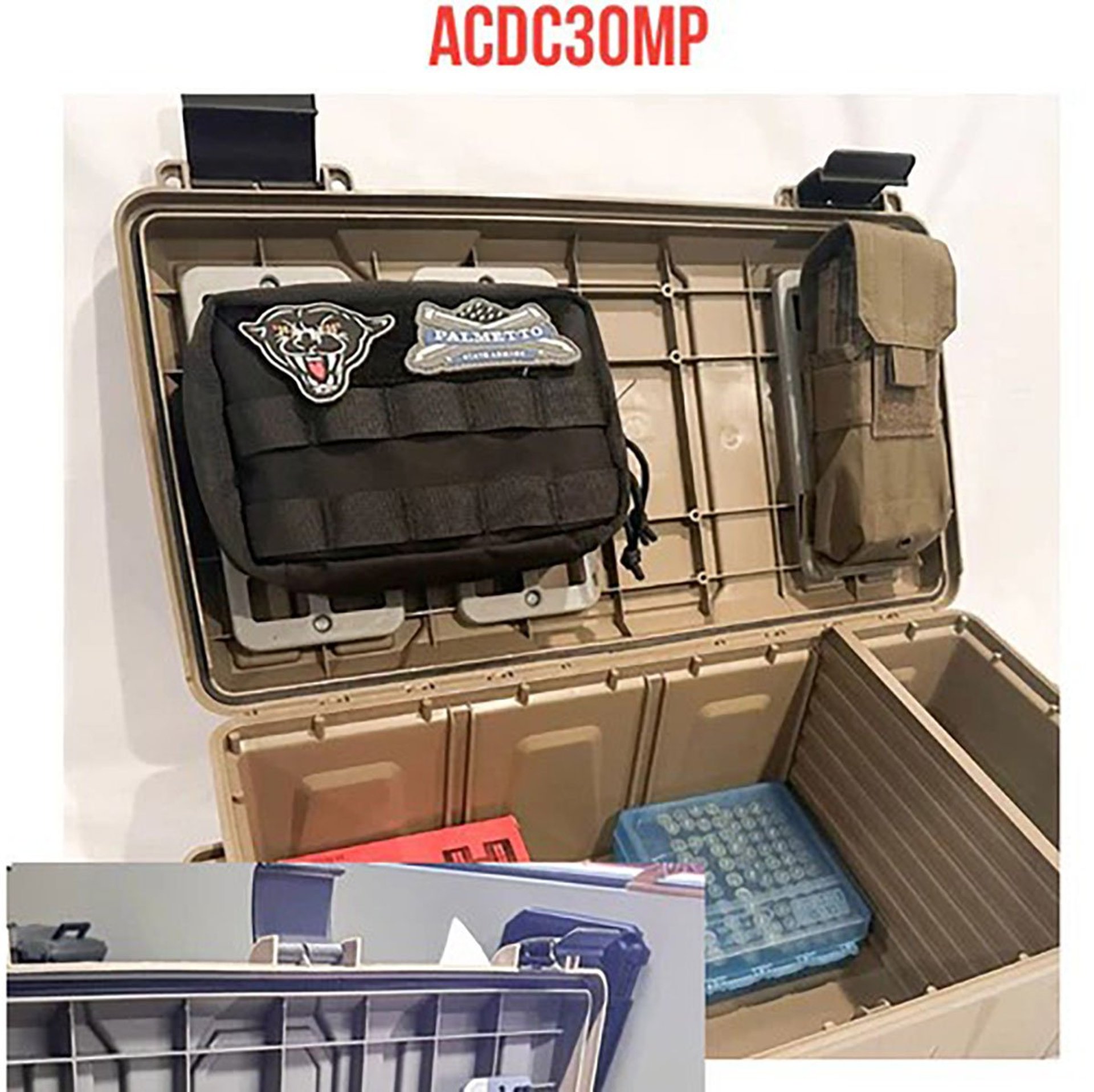 Molle Panel Kit for ACDC30 Ammo Crate Utility Box 2/Pack