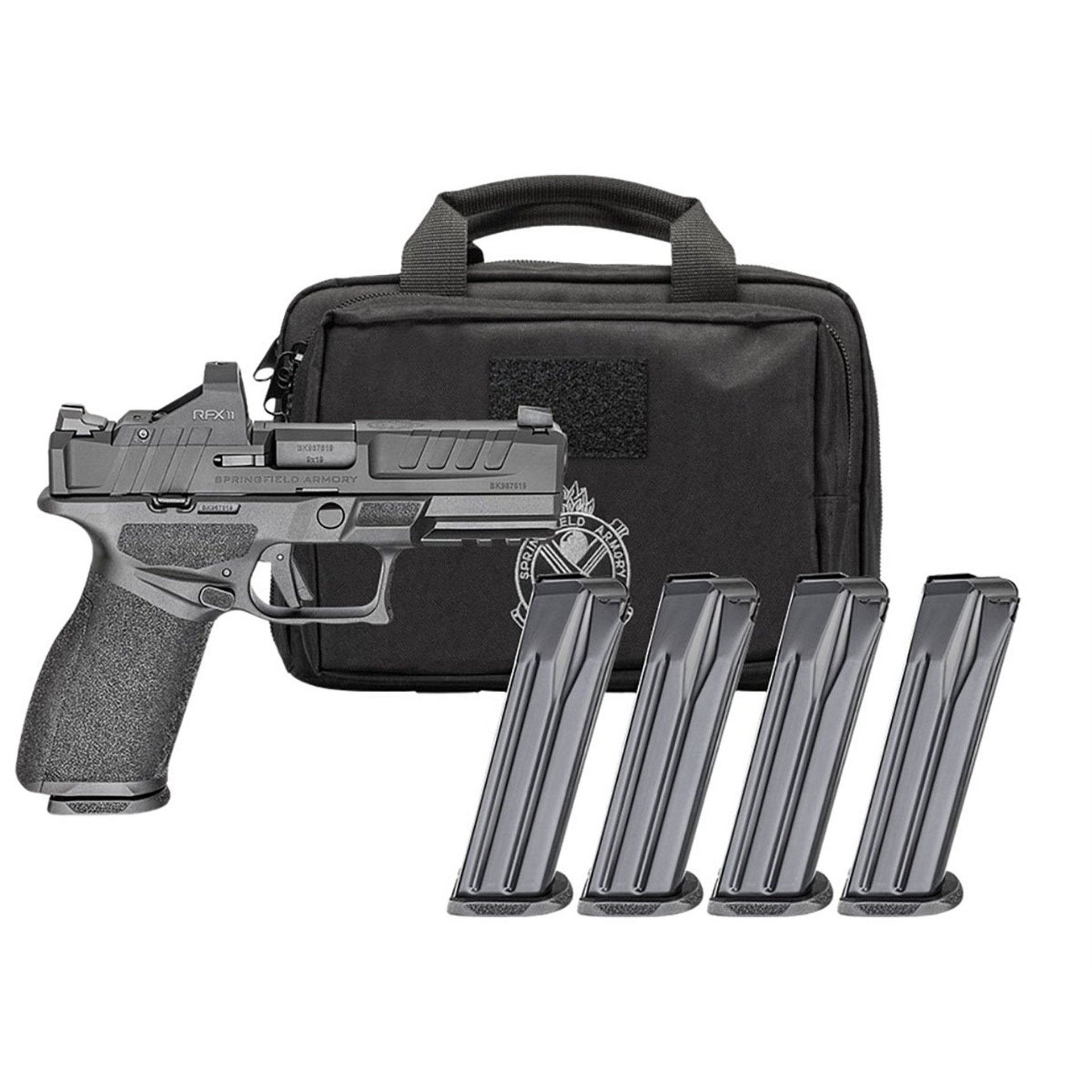 Echelon 4.0FC 9mm 4"BBL (4)10RD Mag Gear Pac CA Compliant