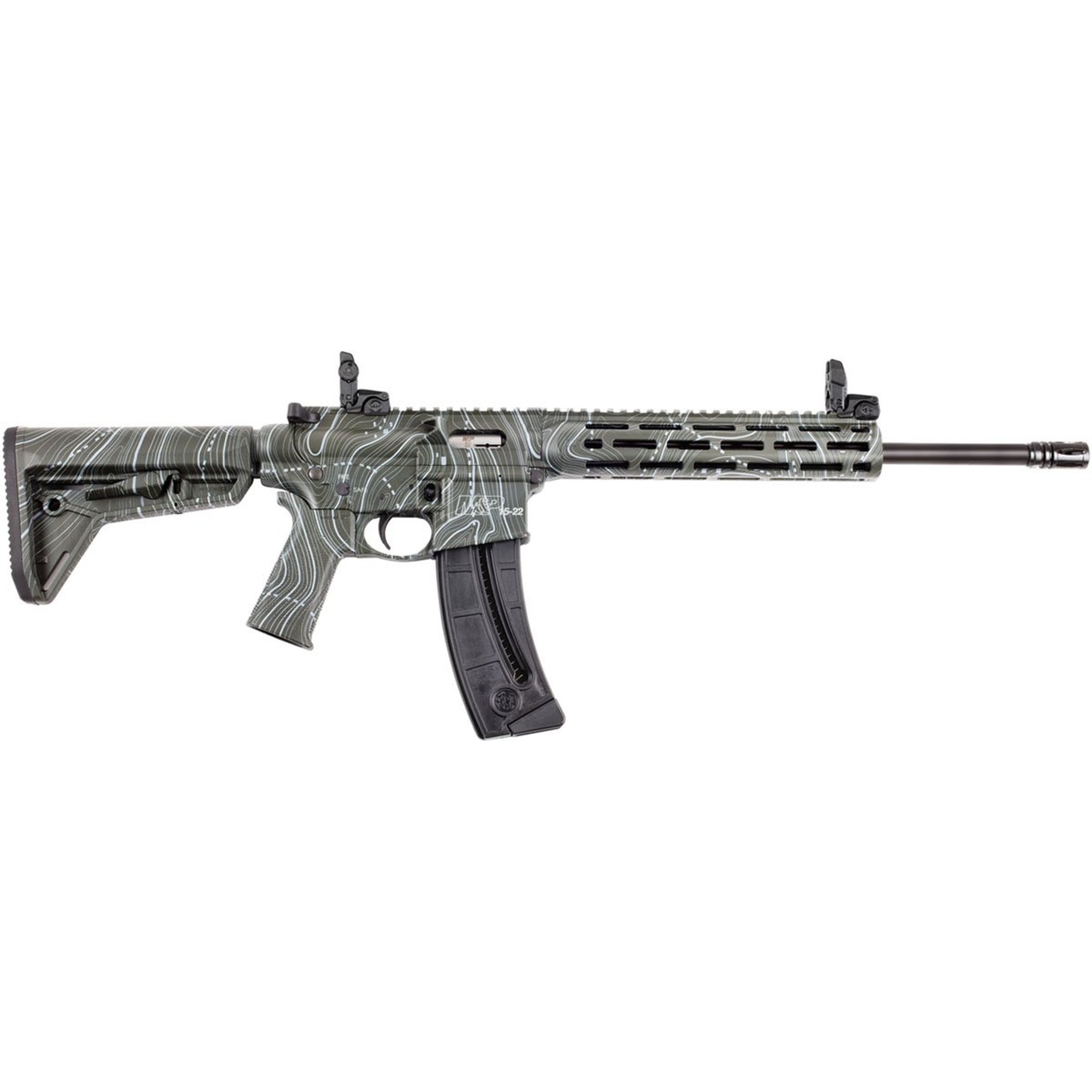 M&P 15-22 Sport 22LR 16.5"BBL (1)25RD Mag ODG Topo Finish