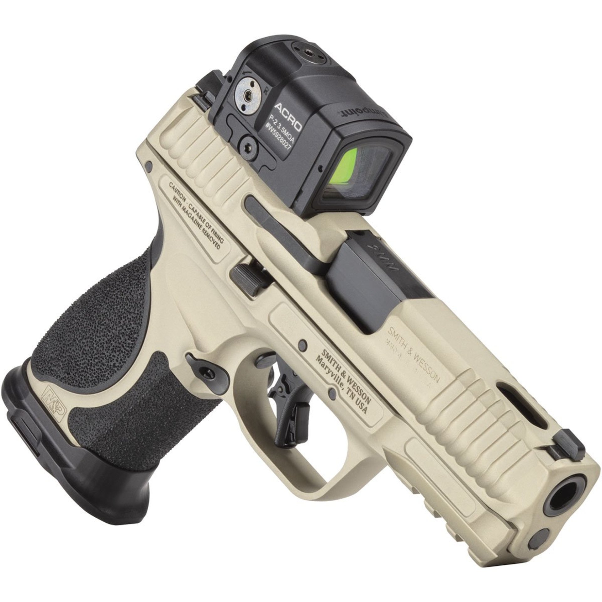 Spec SrsVI M&P M2.0 Metal 9mm 4"BBL (3)15RD Champagne Bundle