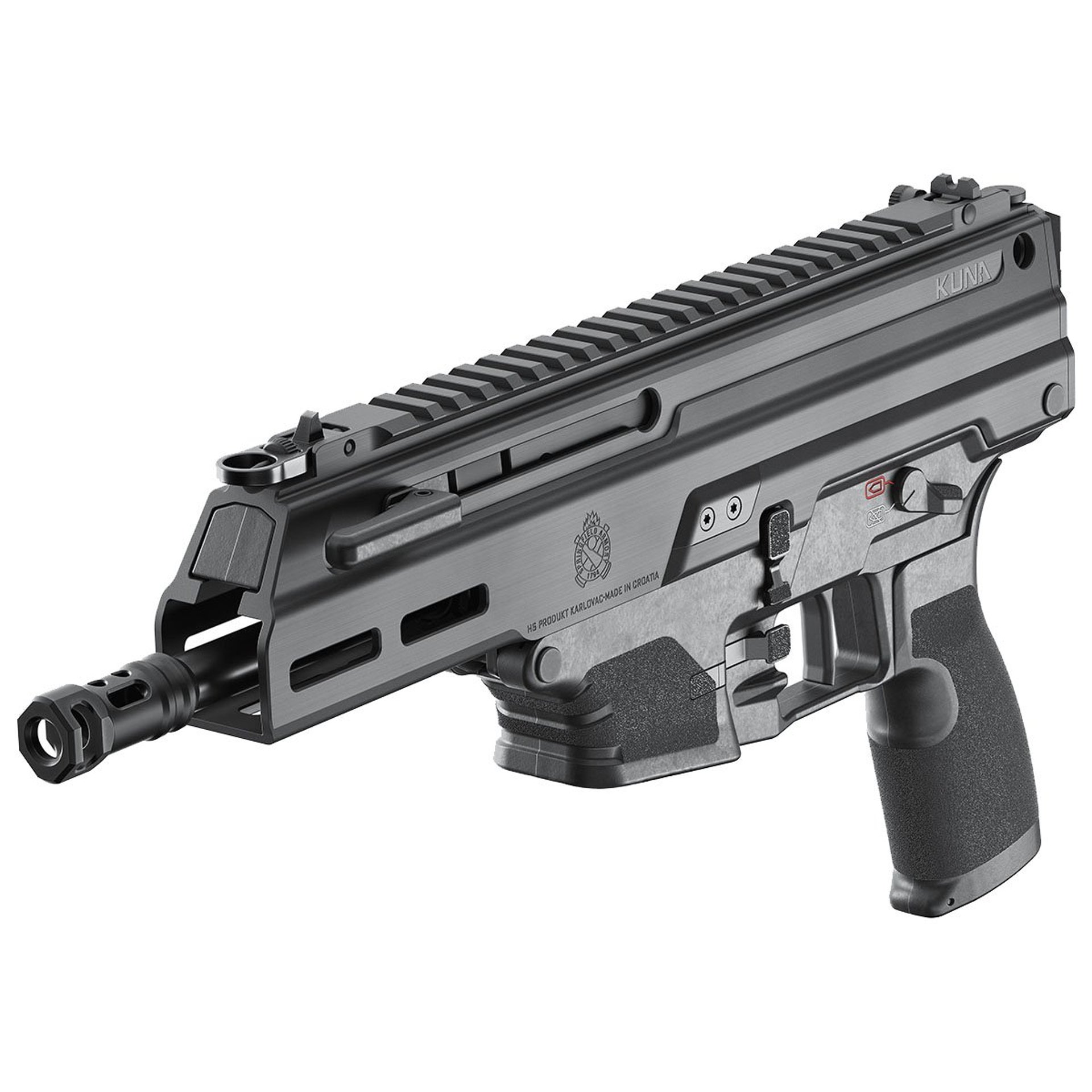 Kuna 9mm Luger 6.125" BBL (2)10RD Mags Black