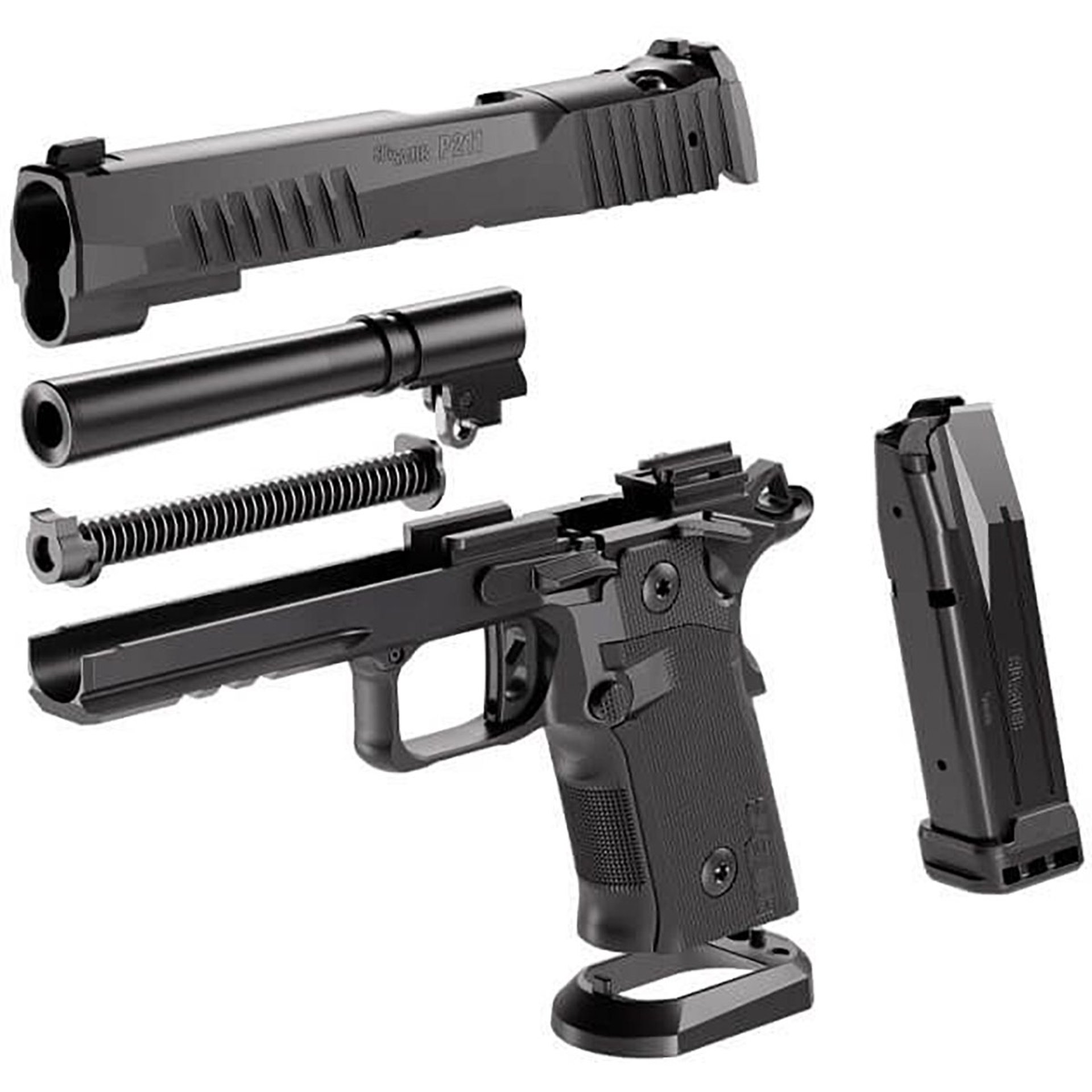 P211-GT5 9mm Luger 5"BBL Opt Rdy (1)17RD(2)21RD Mags Black