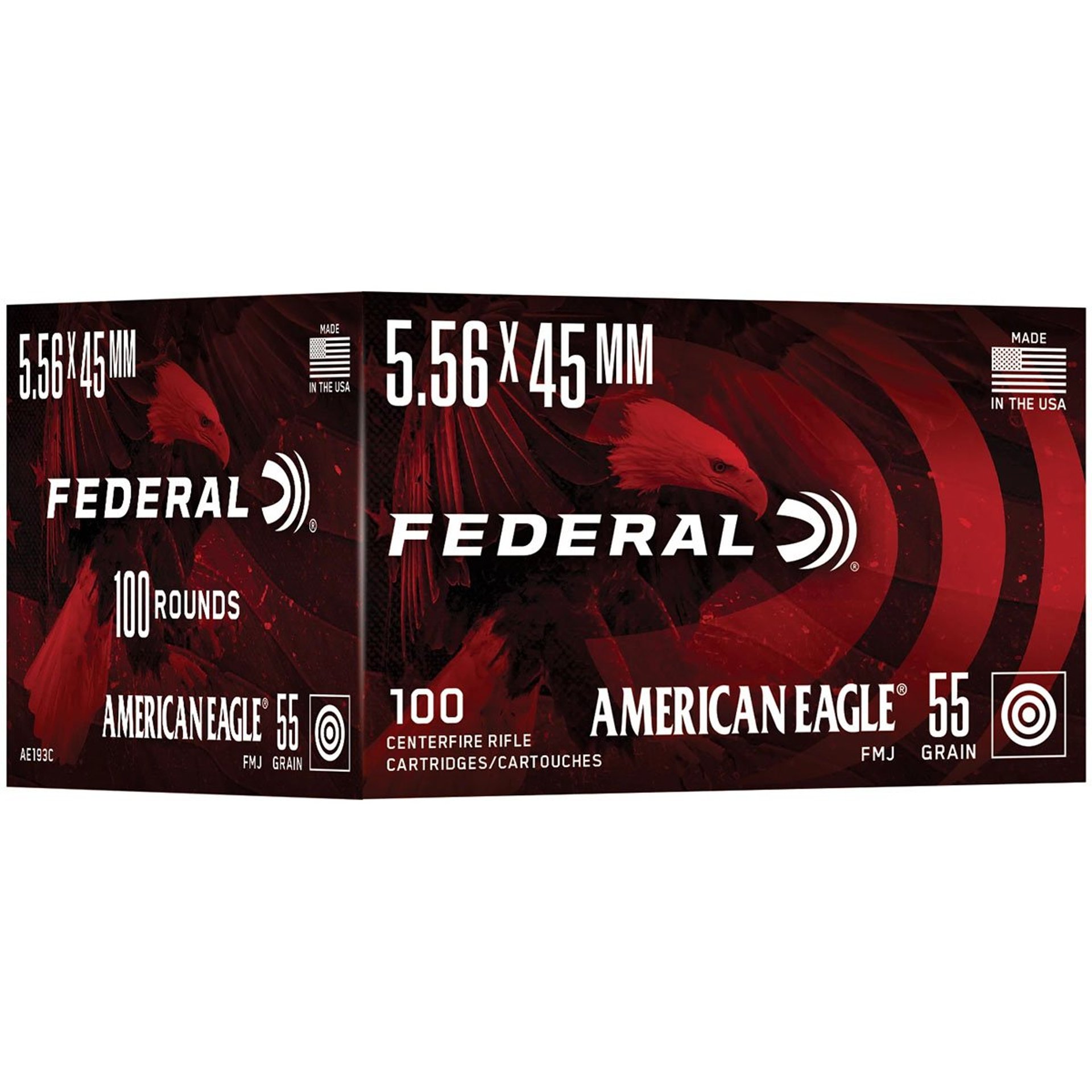 American Eagle 5.56x45mm NATO 55gr FMJ 100/Box