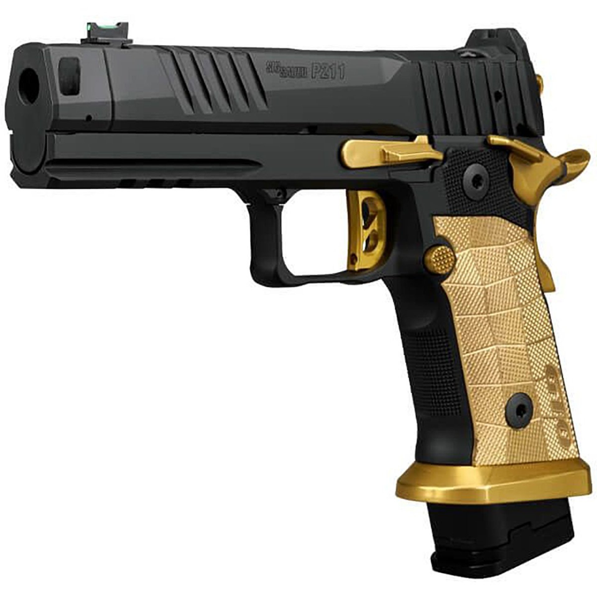 P211-GTO Spectre Comp 9mm 4.4"BBL (1)23(2)21RD Mag BLK/Brass