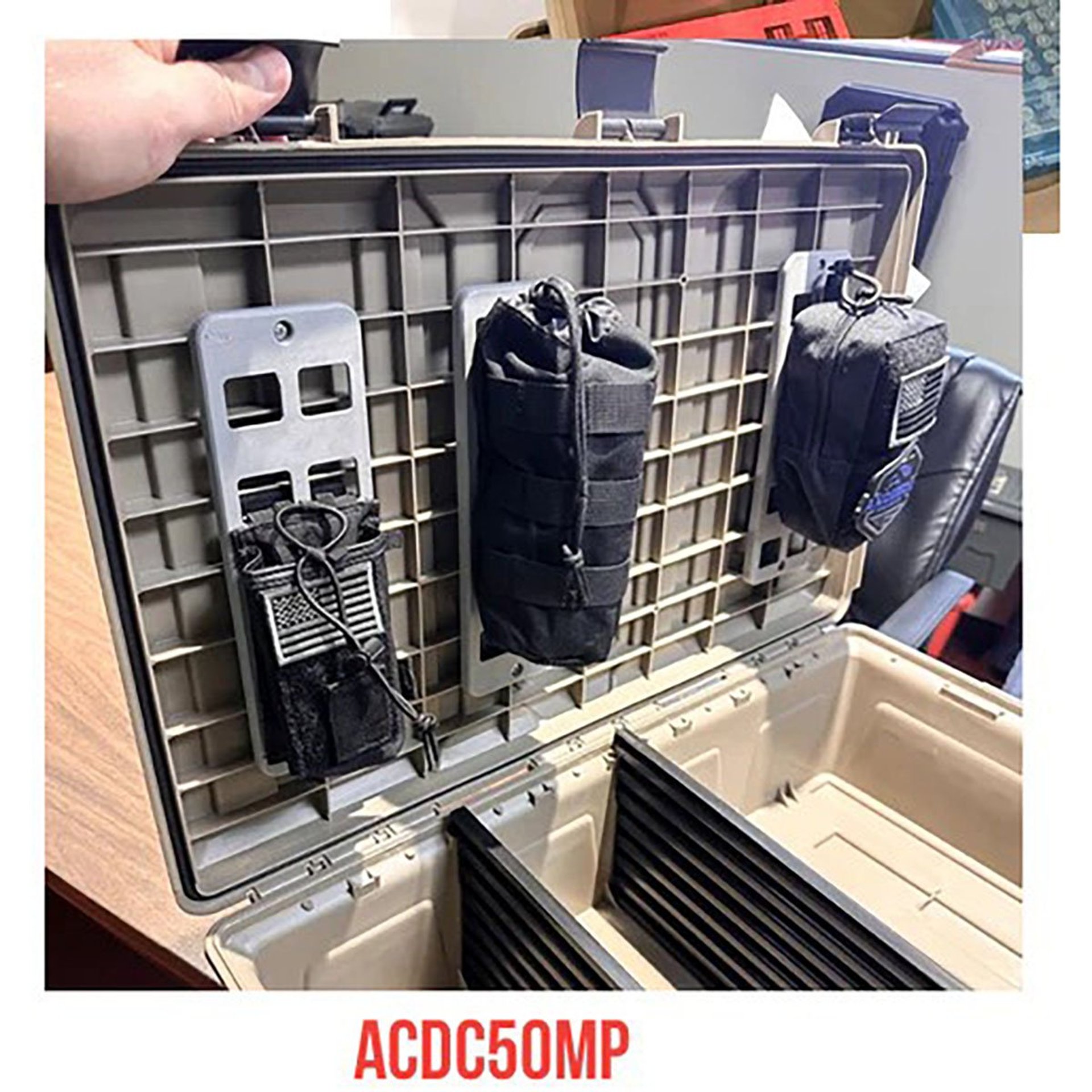 Molle Panel Kit for ACDC50 Ammo Crate Utility Box 2/Pack