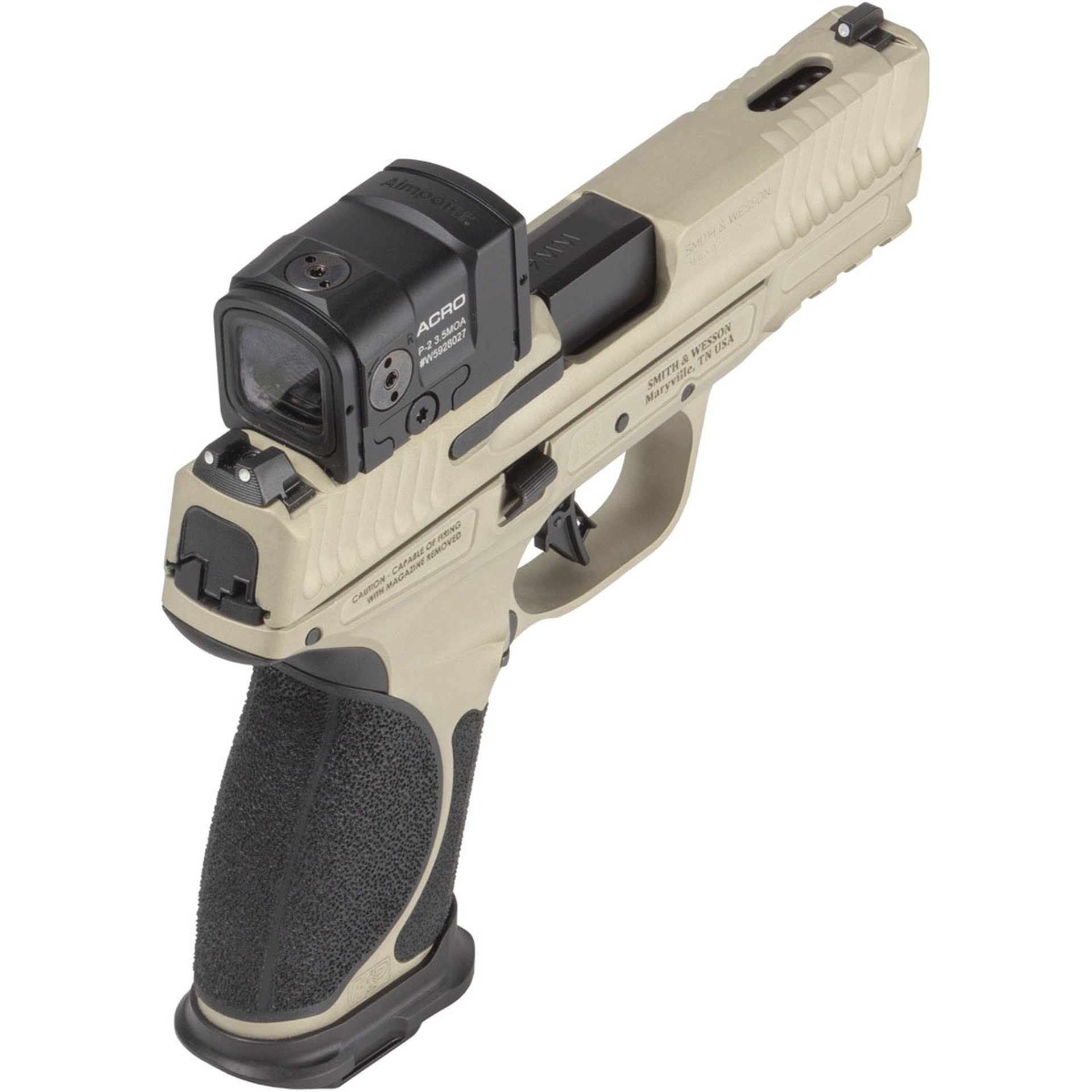 Spec SrsVI M&P M2.0 Metal 9mm 4"BBL (3)15RD Champagne Bundle