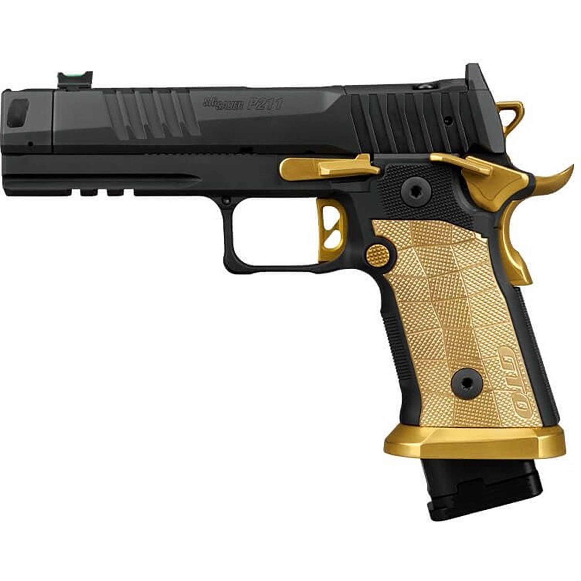 P211-GTO Spectre Comp 9mm 4.4"BBL (1)23(2)21RD Mag BLK/Brass