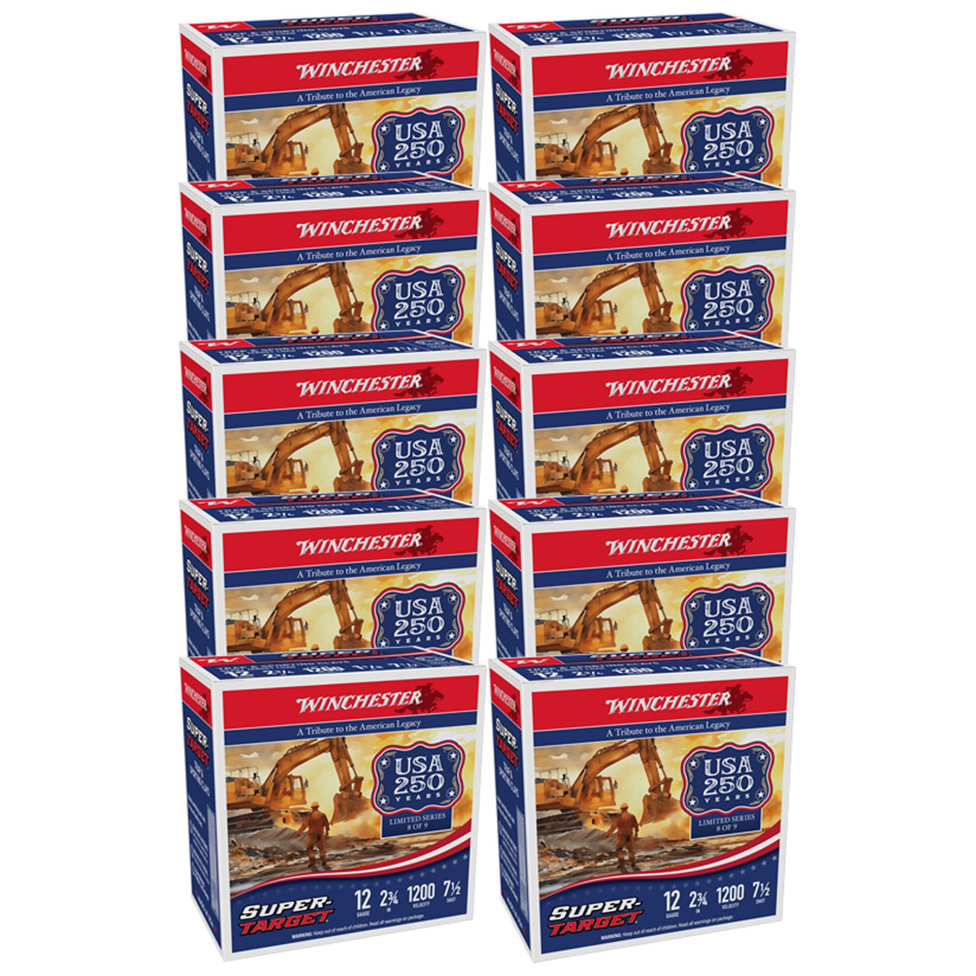 Super Target 12 Gauge 2-3/4" 1-1/8oz #7.5 250/Case