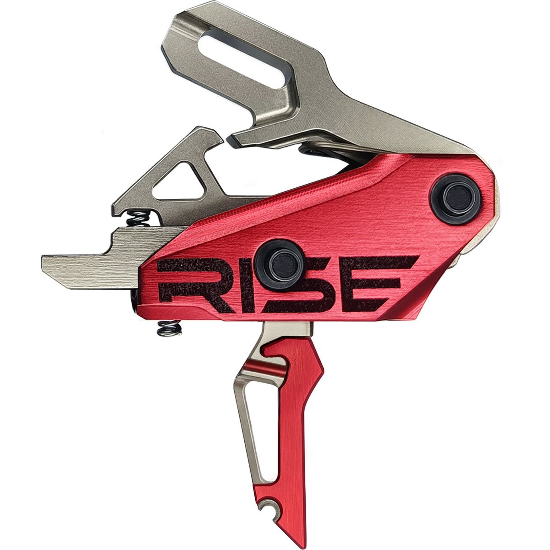 Rev 535 Slide-and-Snap AR Trigger Silver/Red