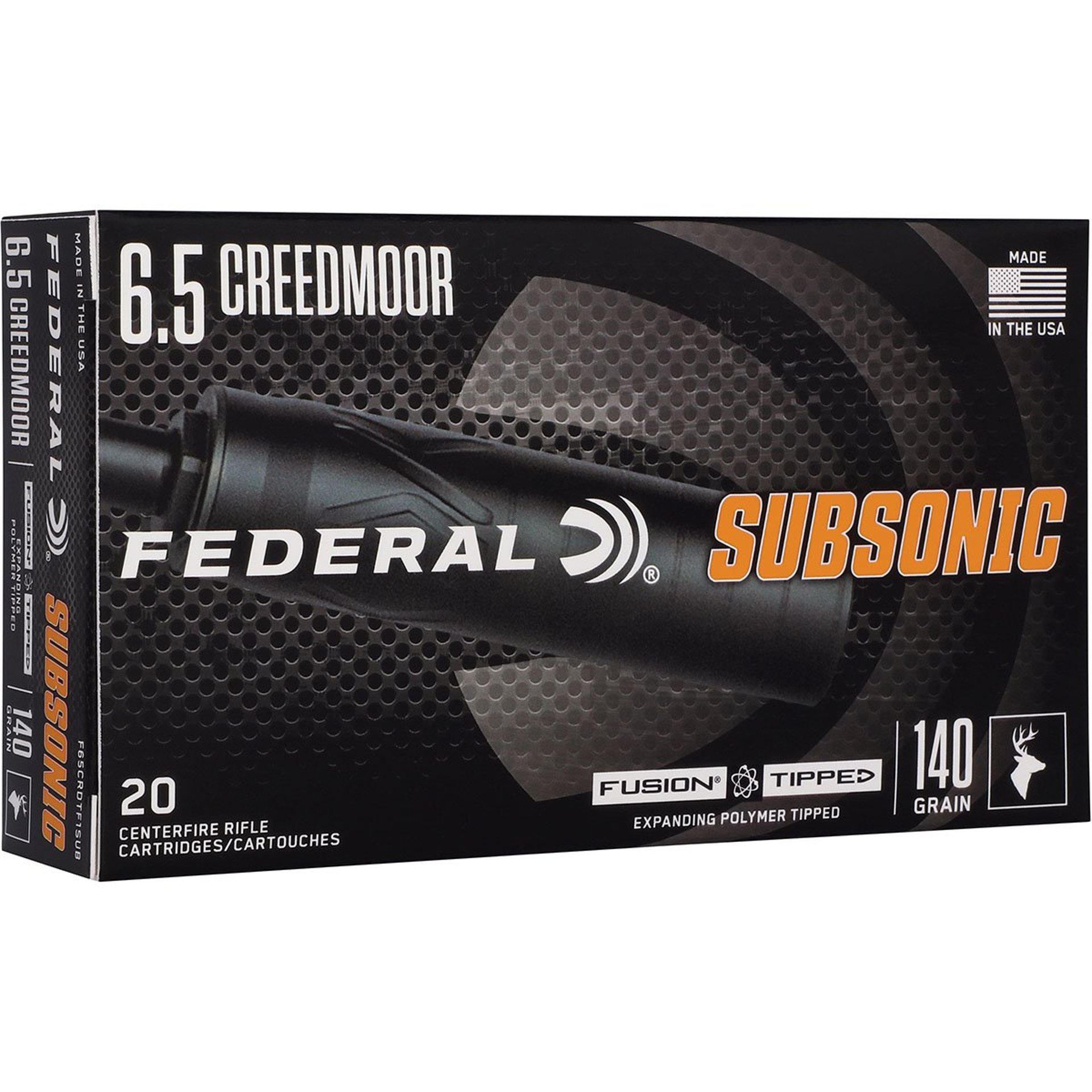Subsonic 6.5CM 140gr Fusion Tip 1050 FPS 20/Box