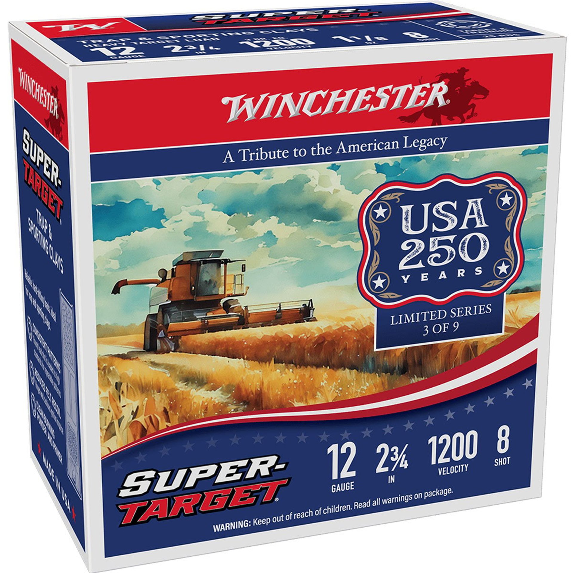Super Target 12 Gauge 2-3/4" 1-1/8oz #8 Shot 1200 FPS 25/Box