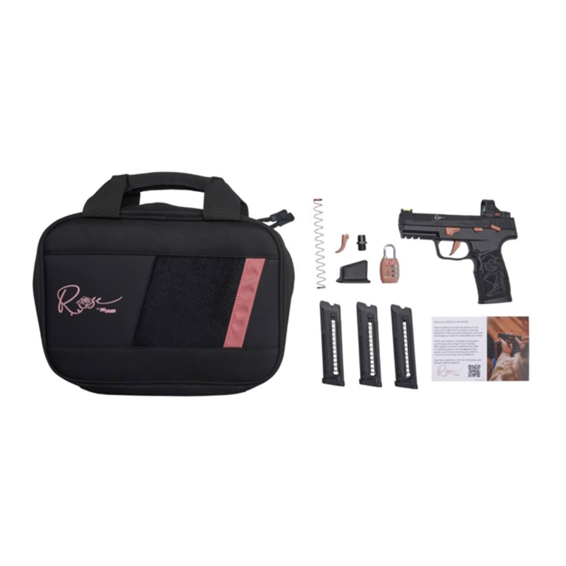 P322 Rose 22LR 4"BBL (3)10RD Mags w/Romeo-RS Black/Rose