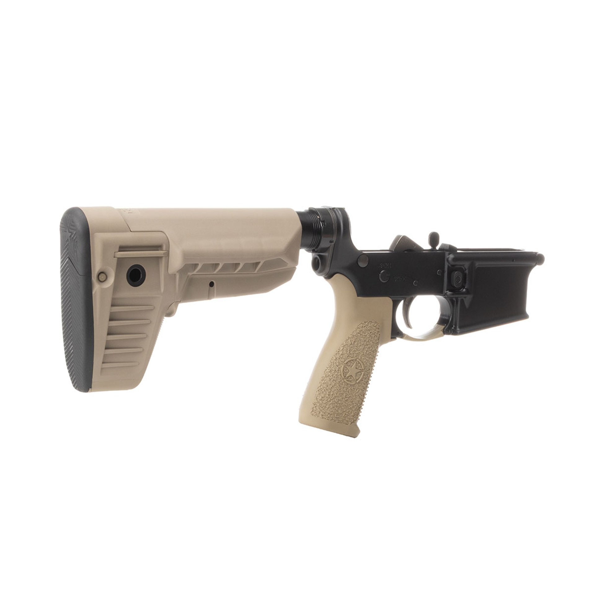 BLEM Lower Receiver w/ Mod-1 SOPMOD Compartment Stock FDE