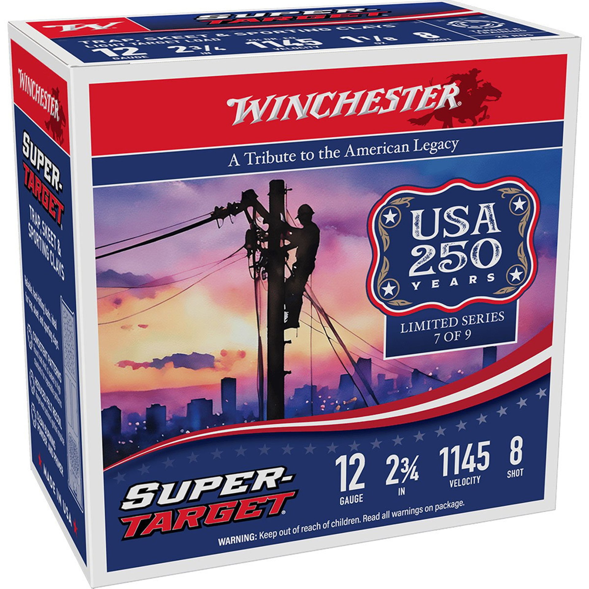 Super Target 12 Gauge 2-3/4" 1-1/8oz #8 Shot 1145FPS 25/Box