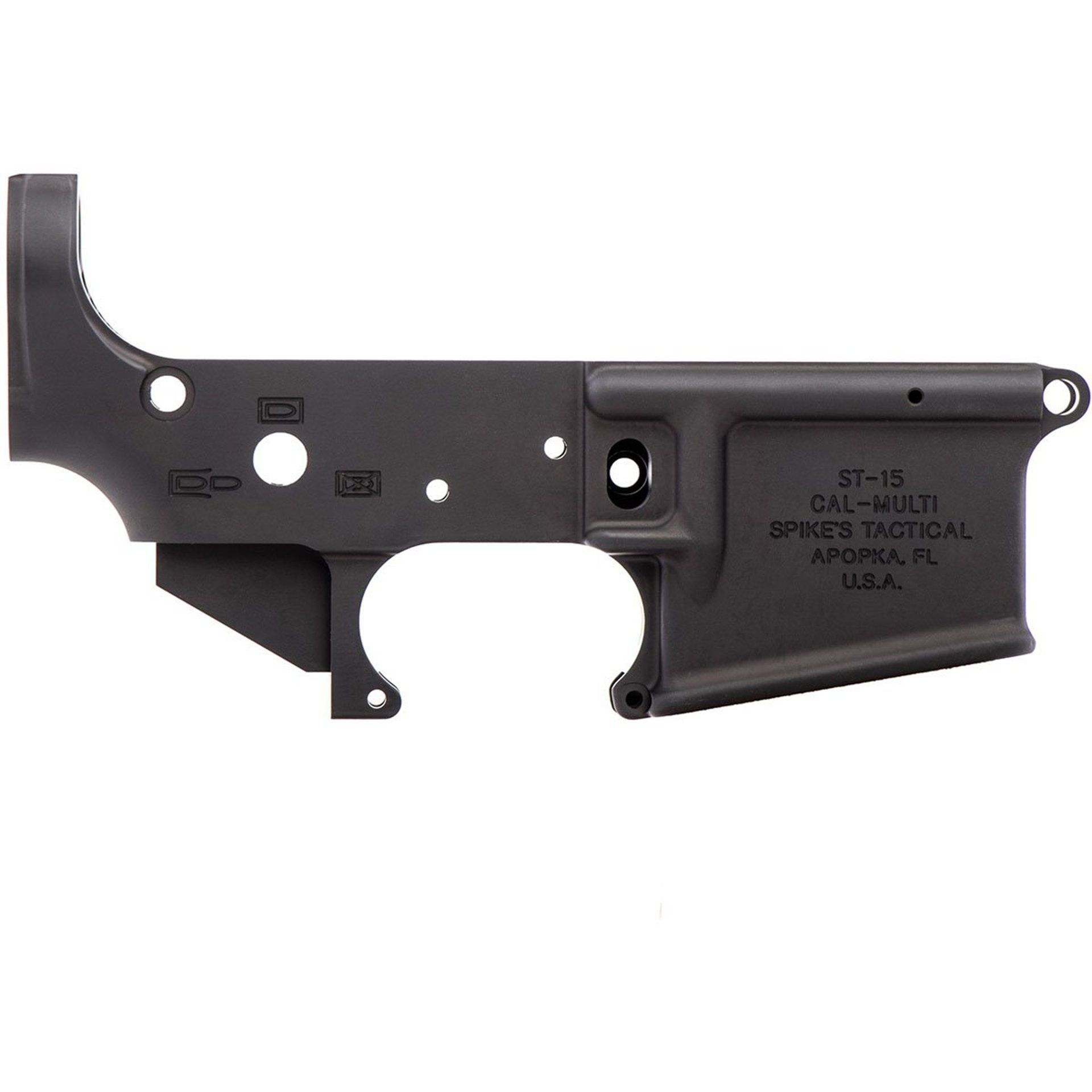 Stripped Lower Receiver II No Logo for AR-15 Black