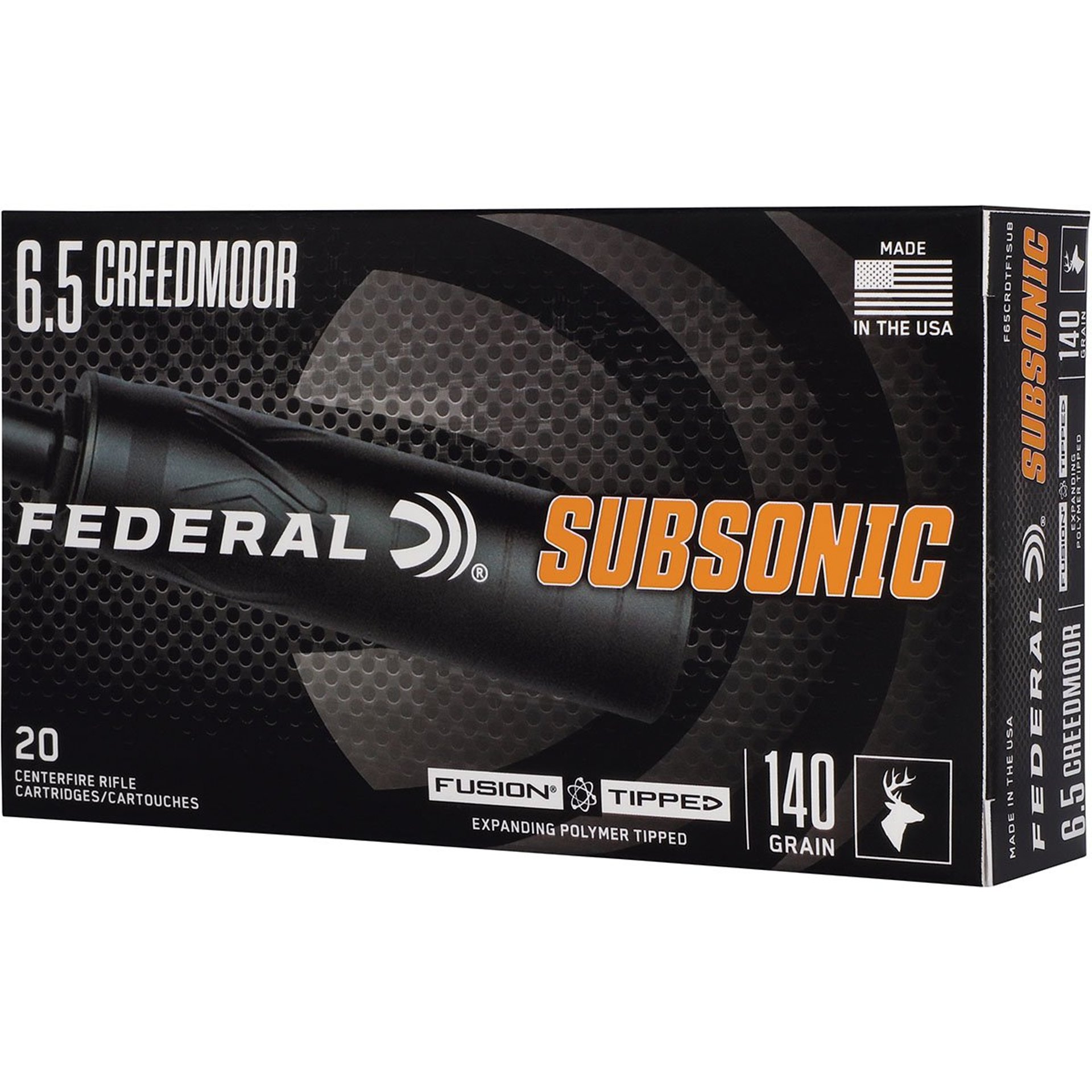 Subsonic 6.5CM 140gr Fusion Tip 1050 FPS 20/Box