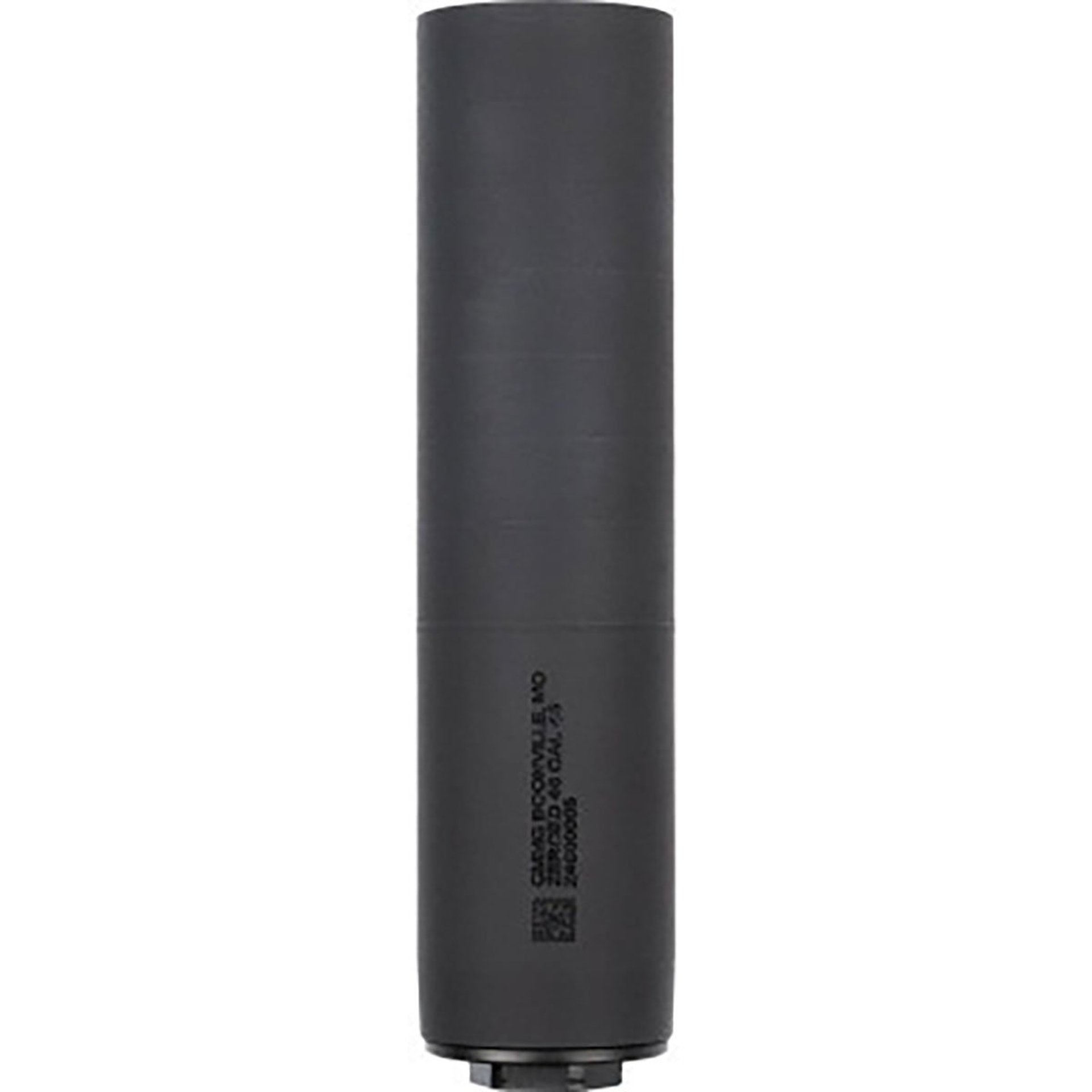Zeroed 46 .45 Caliber Direct Thread Suppressor Black