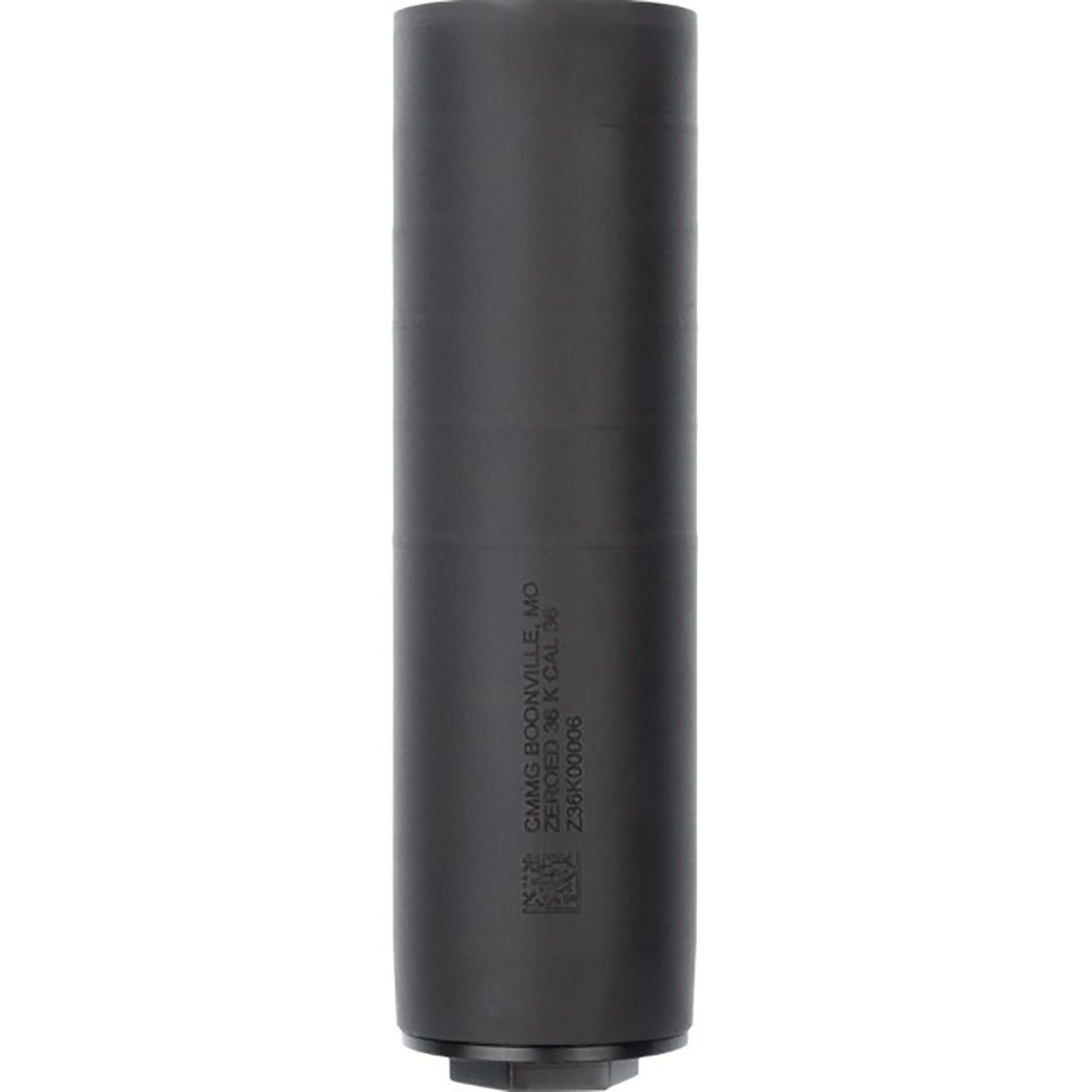 Zeroed 36K 9mm/36 Caliber Direct Thread Suppressor Black