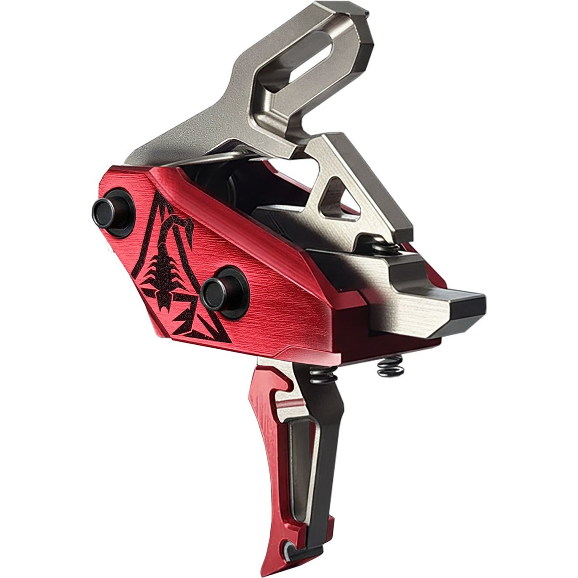 Rev 535 Slide-and-Snap AR Trigger Silver/Red