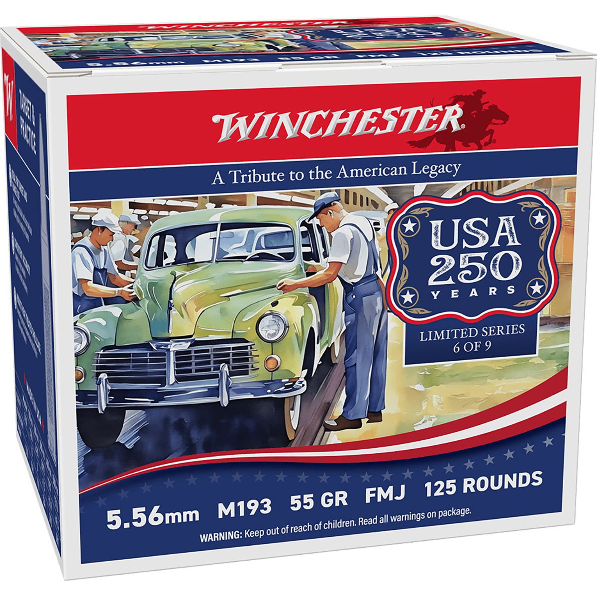 USA 250 5.56mm Nato 55gr FMJ 125/Box