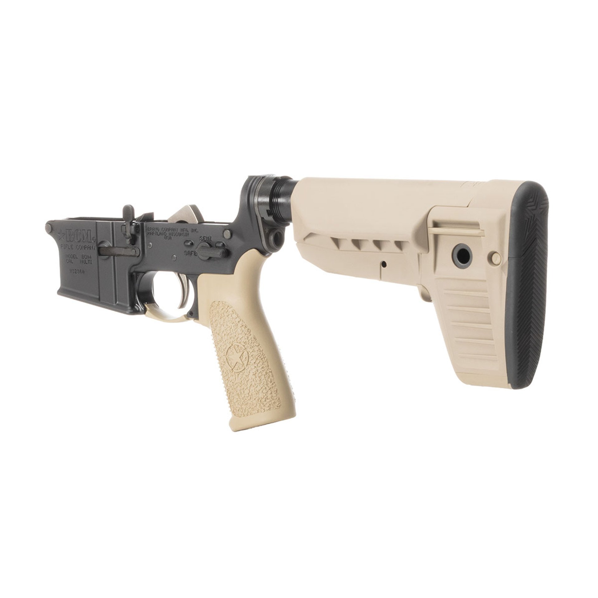 BLEM Lower Receiver w/ Mod-1 SOPMOD Compartment Stock FDE