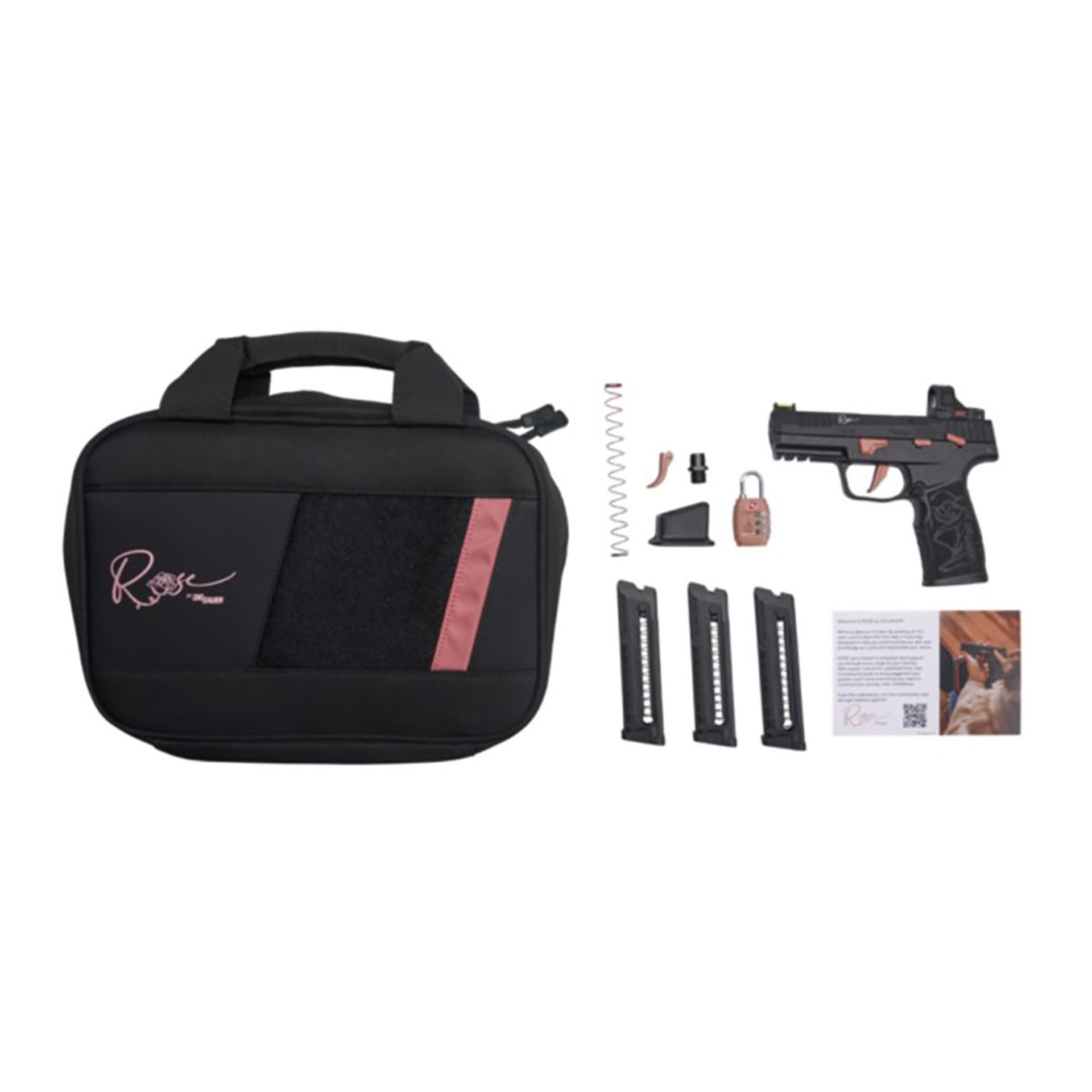 P322 Rose 22LR 4"BBL (3)20RD Mags w/Romeo-RS Black/Rose