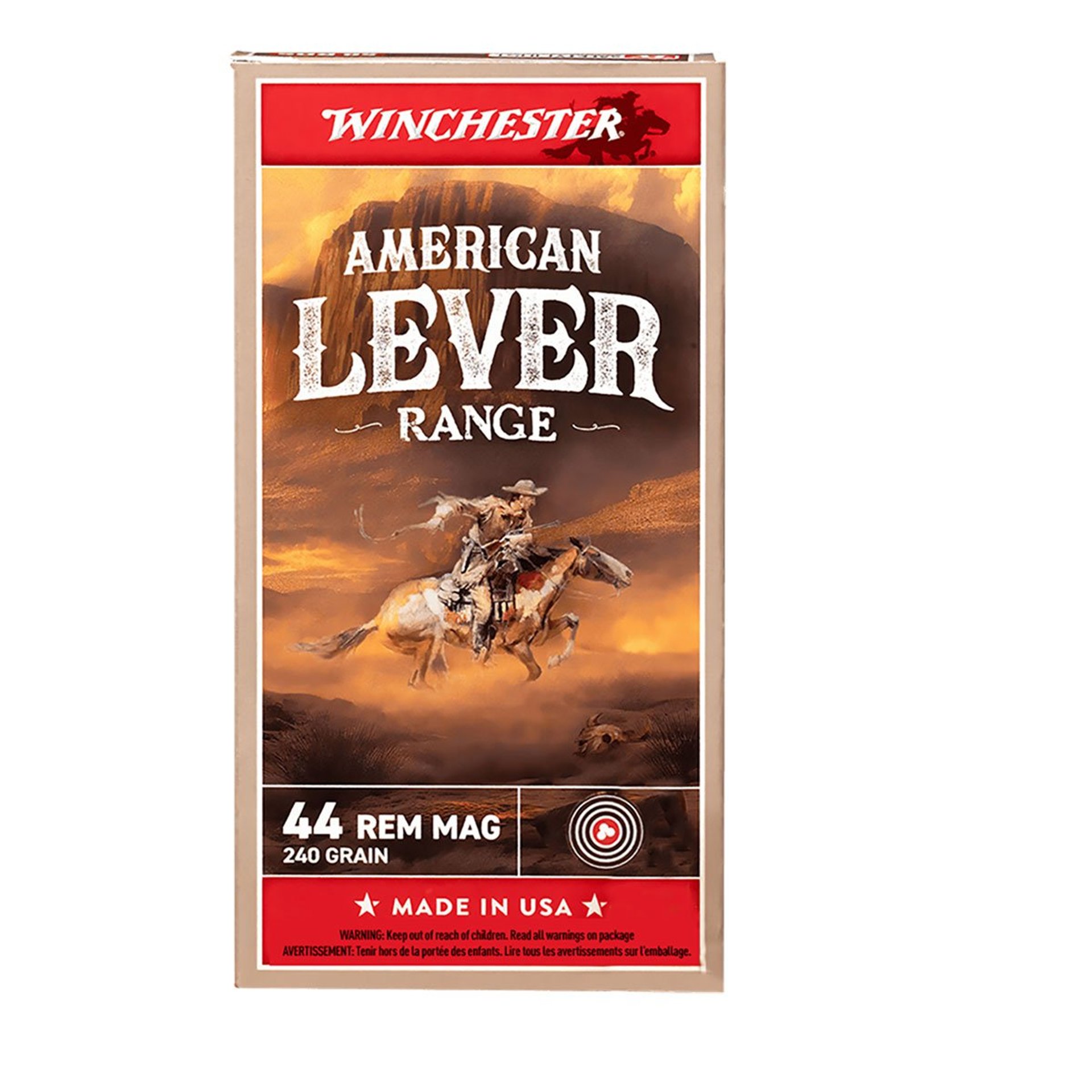 American Lever Range 44 Rem Mag 240gr JSP 50/Box